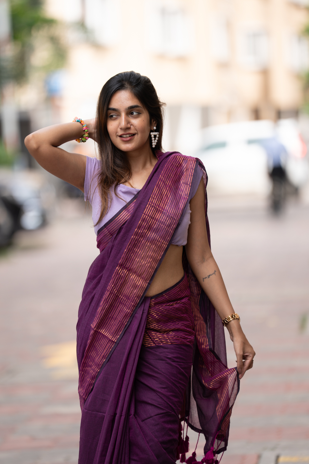 JamuniJalwa (Mul Mul Cotton Saree)