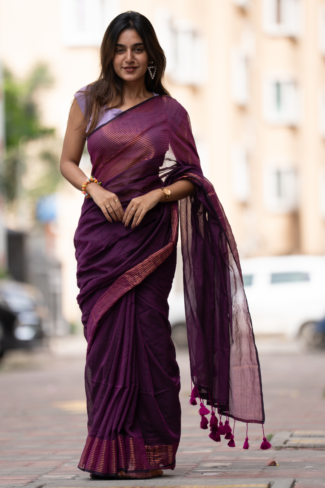 JamuniJalwa (Mul Mul Cotton Saree)
