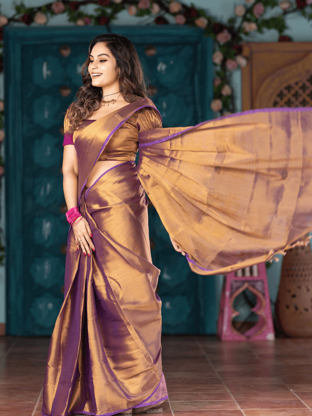 Aishwarya (Saree + Printed Blouse Piece)