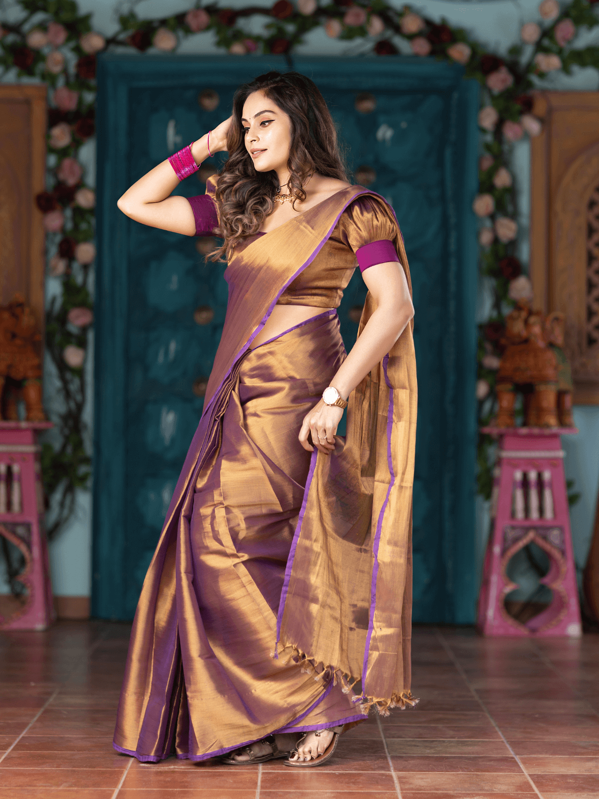 Aishwarya (Saree + Printed Blouse Piece)