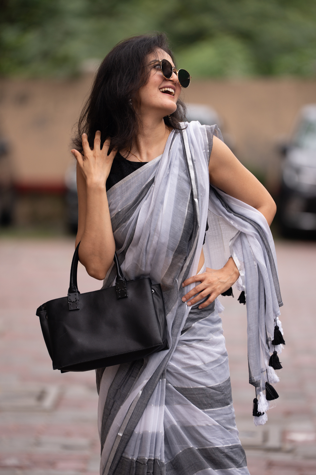 The Architect (Mul Mul Cotton Saree)