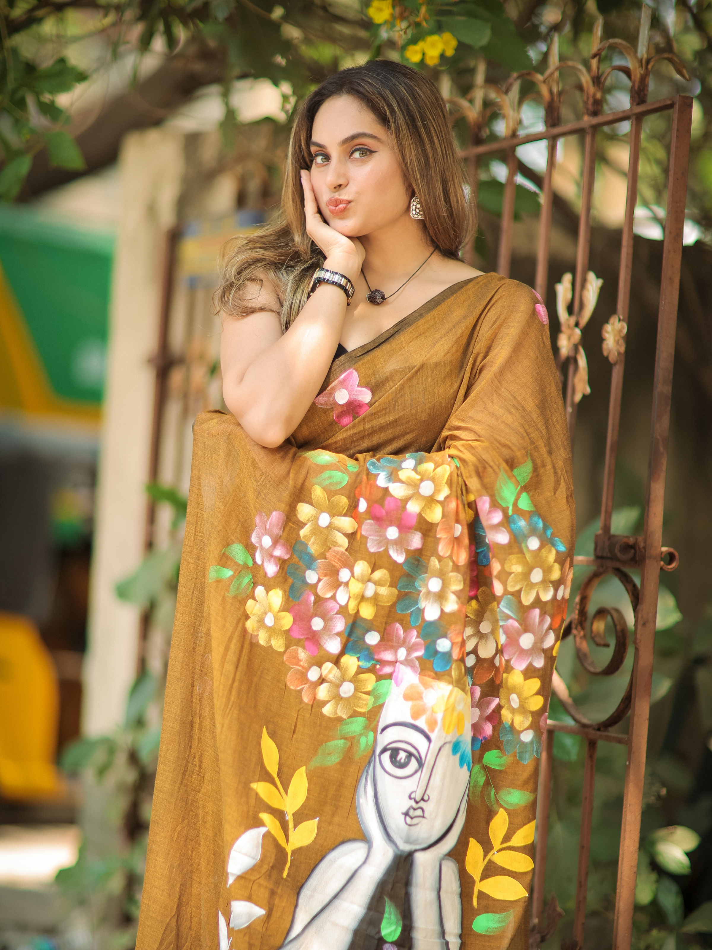 Cheeky Cheeku (Pure Mul Cotton Saree)