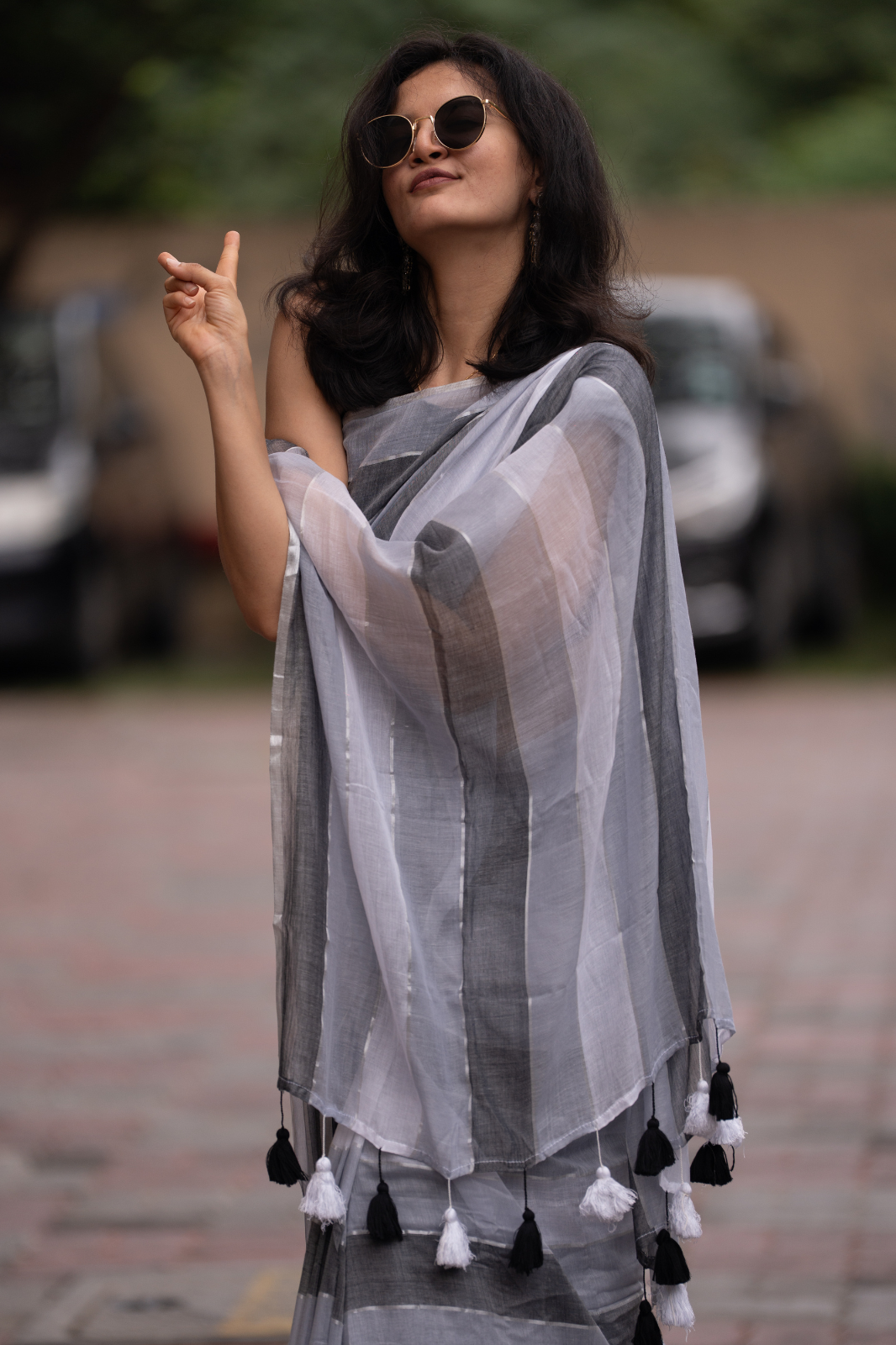 The Architect (Mul Mul Cotton Saree)