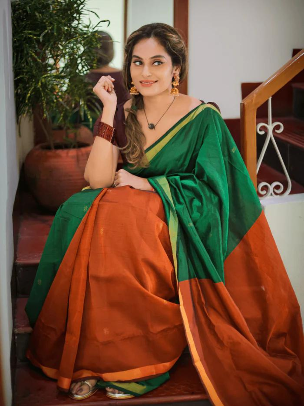 Ashirvad ( Pure Pattu Saree Handwoven + Blouse Piece)