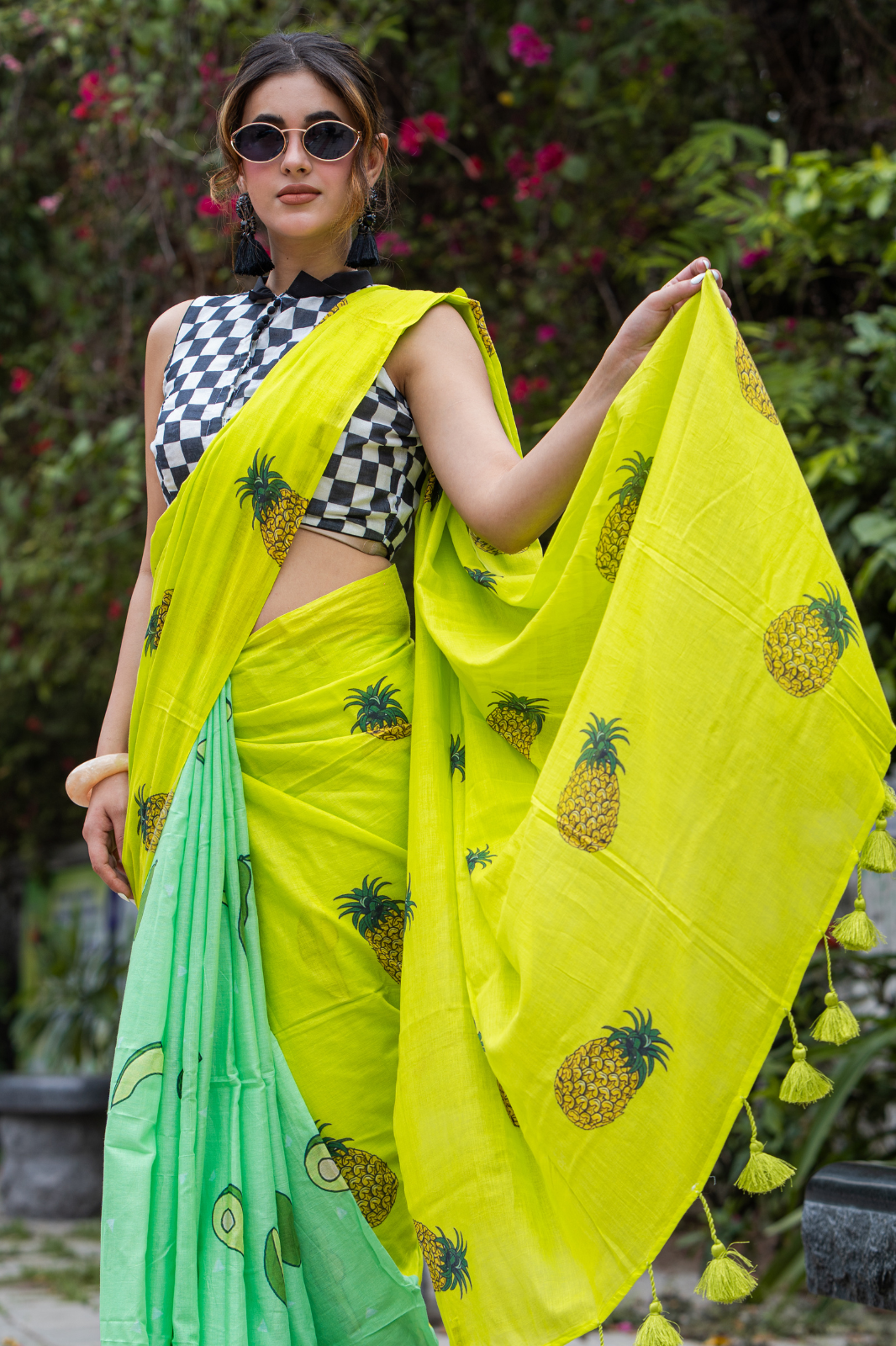 Tropicool Pop (Mul Cotton Saree)
