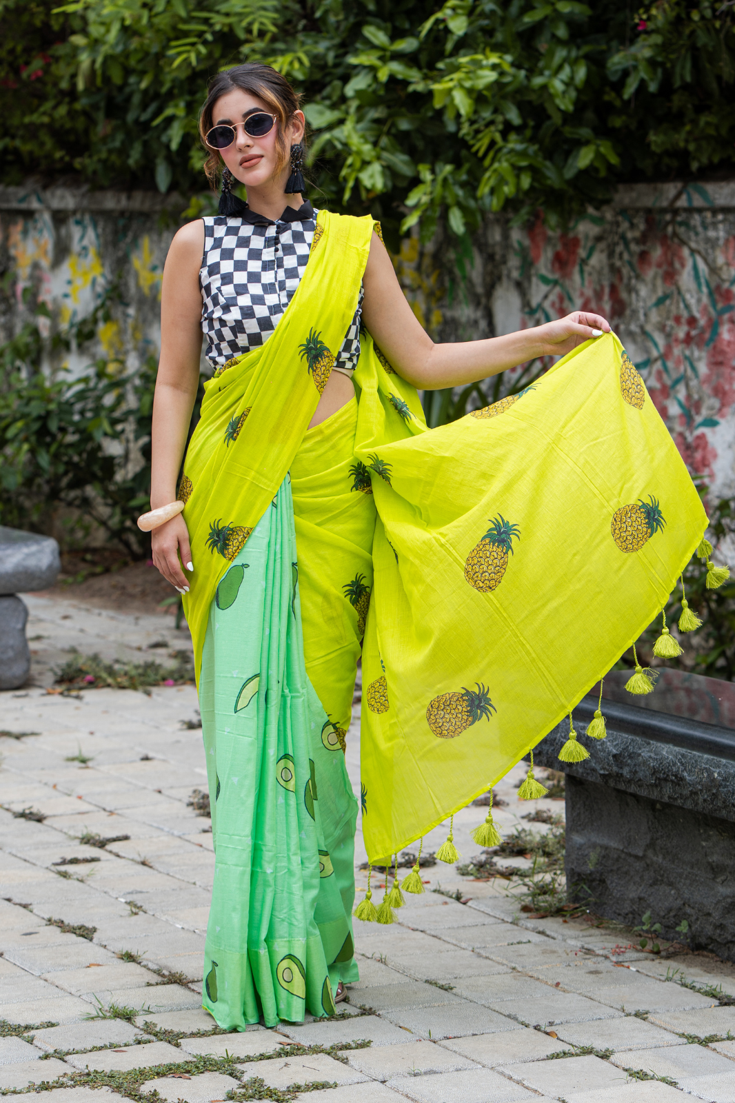 Tropicool Pop (Mul Cotton Saree)