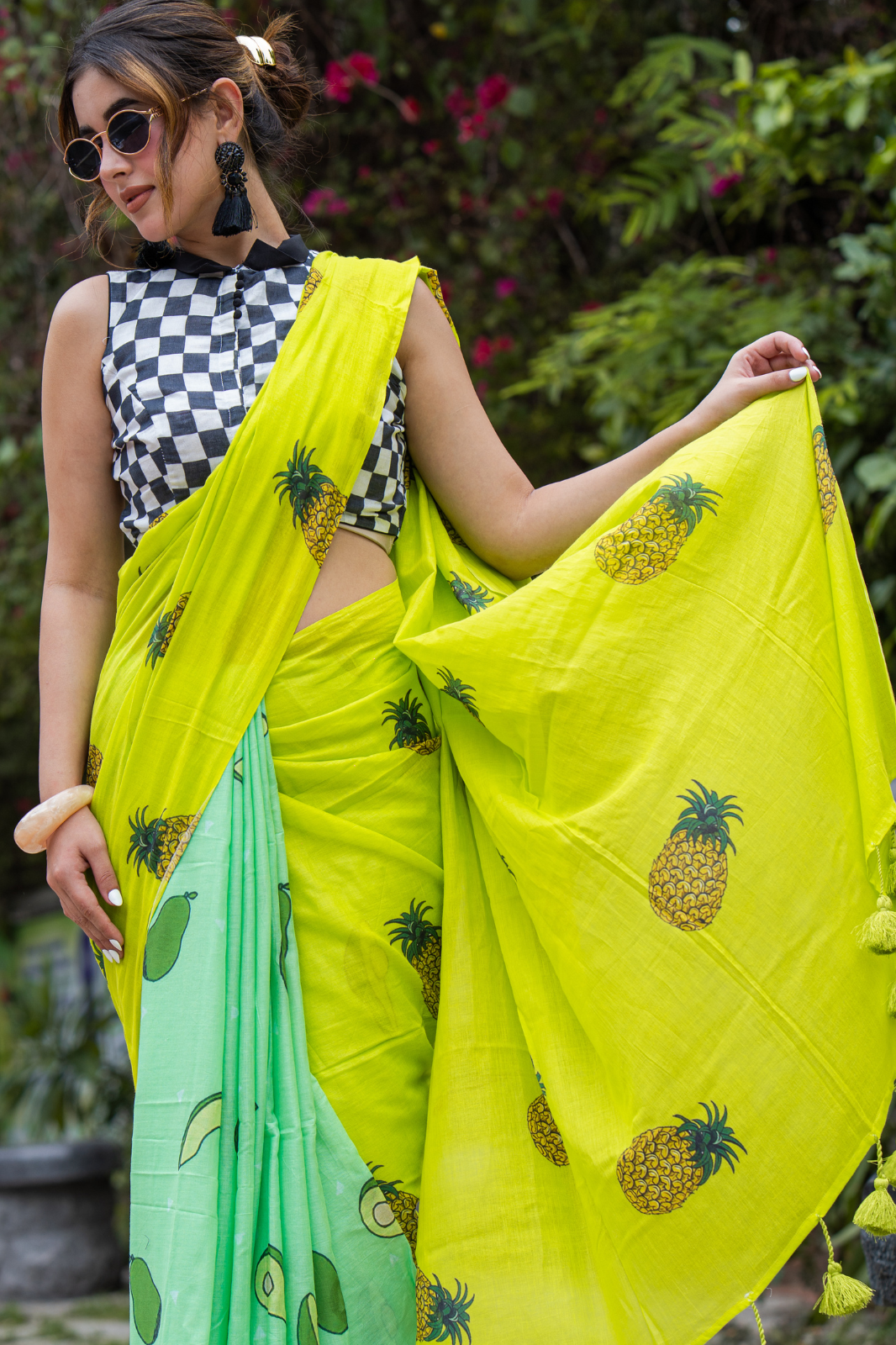 Tropicool Pop (Mul Cotton Saree)