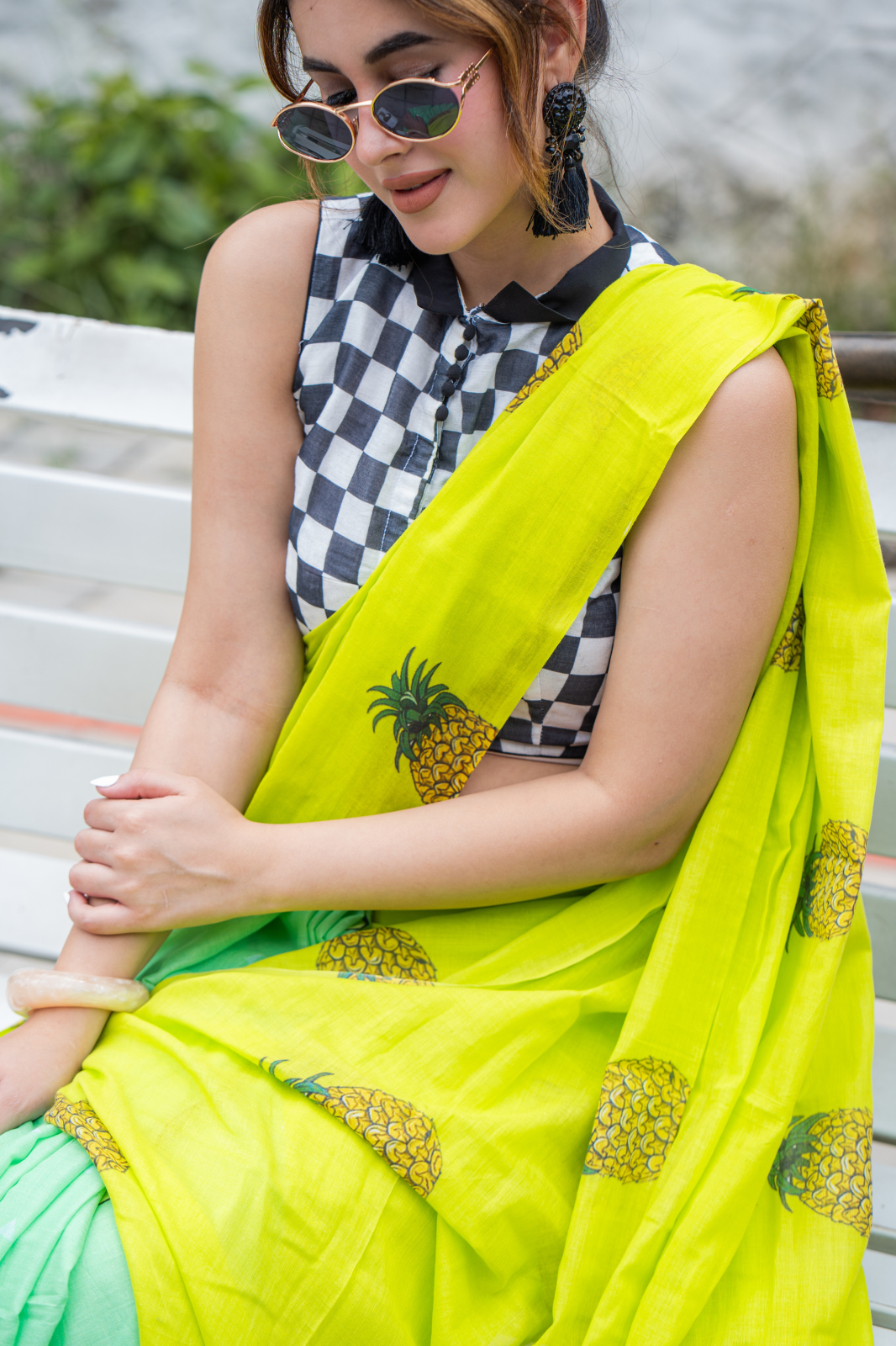 Tropicool Pop (Mul Cotton Saree)
