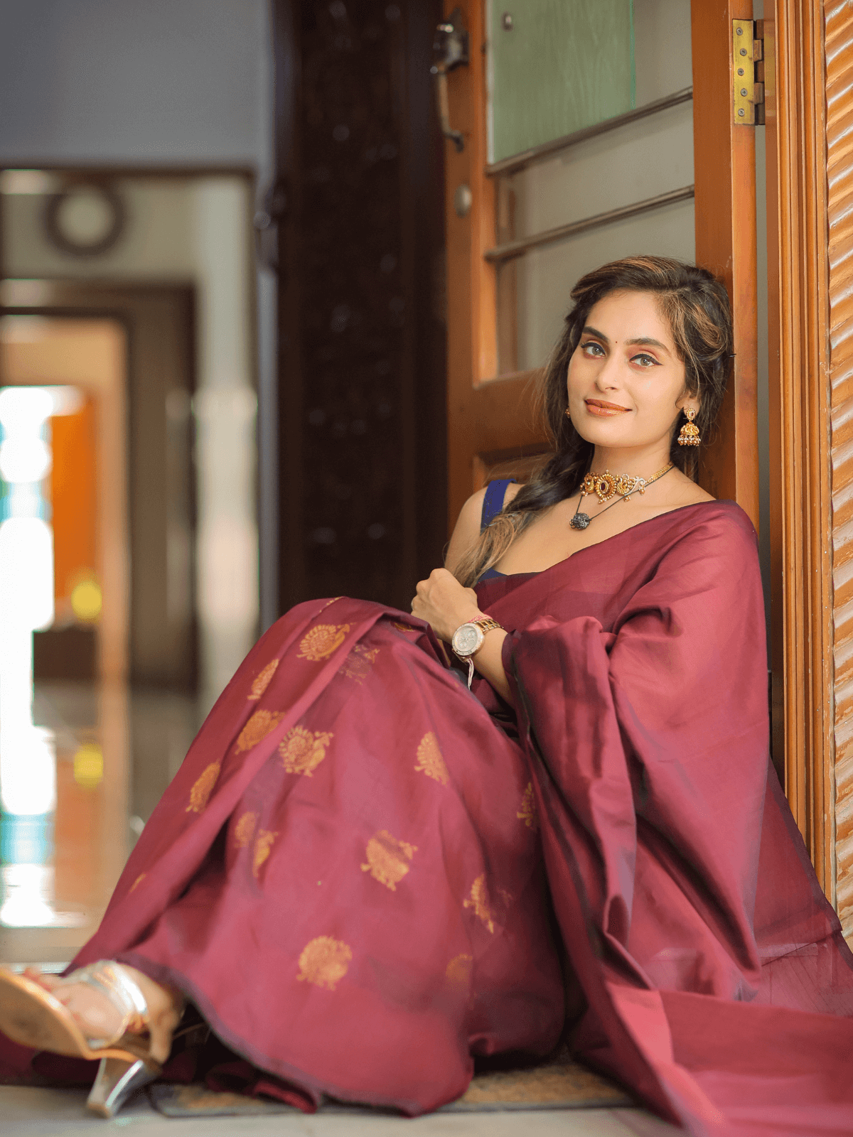 Soumya (Handwoven Silk Cotton Saree + Blouse Piece)