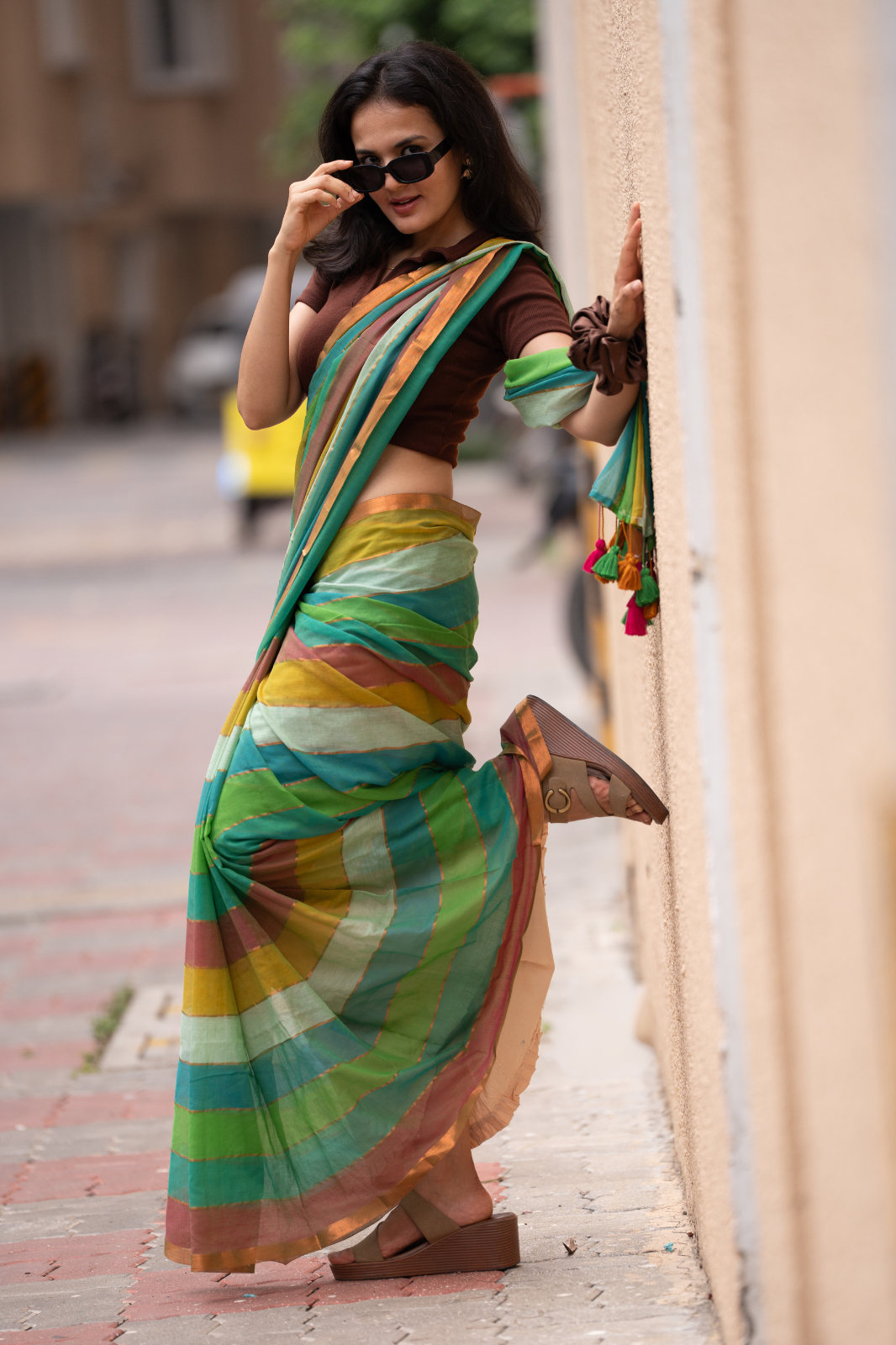The Conqueror (Mul Mul Cotton Saree)