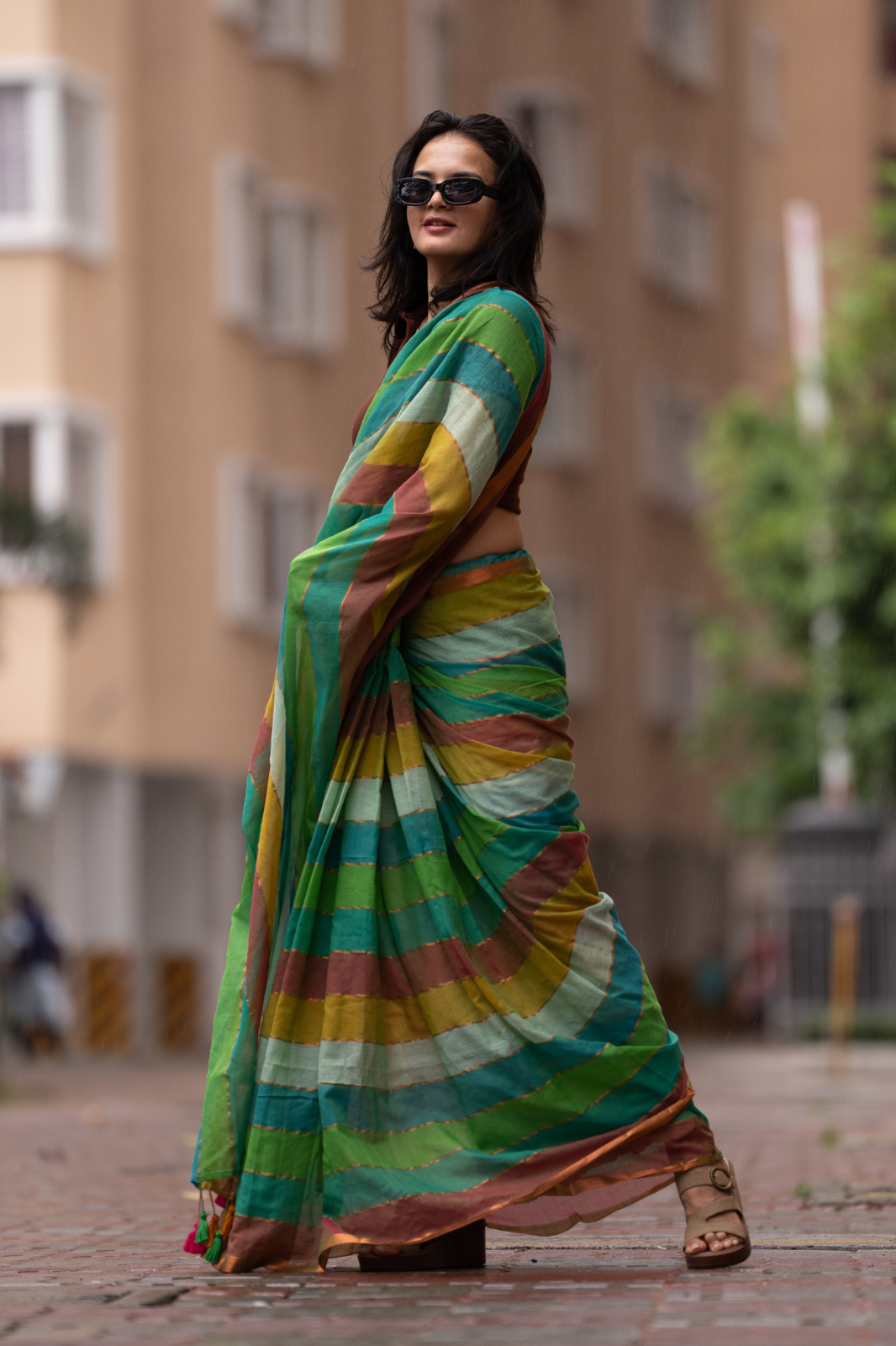 The Conqueror (Mul Mul Cotton Saree)