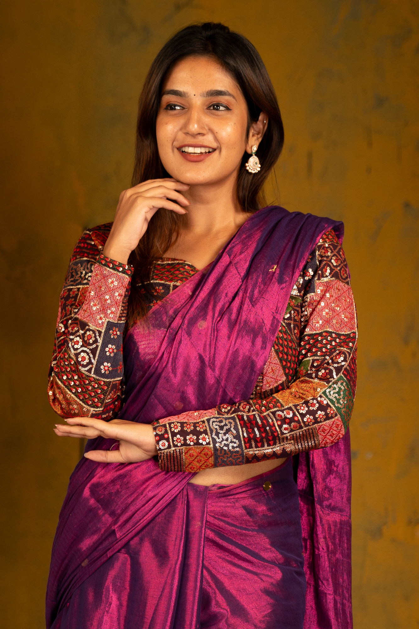 Fuchsia Dream (Tissue Mul Cotton Saree)