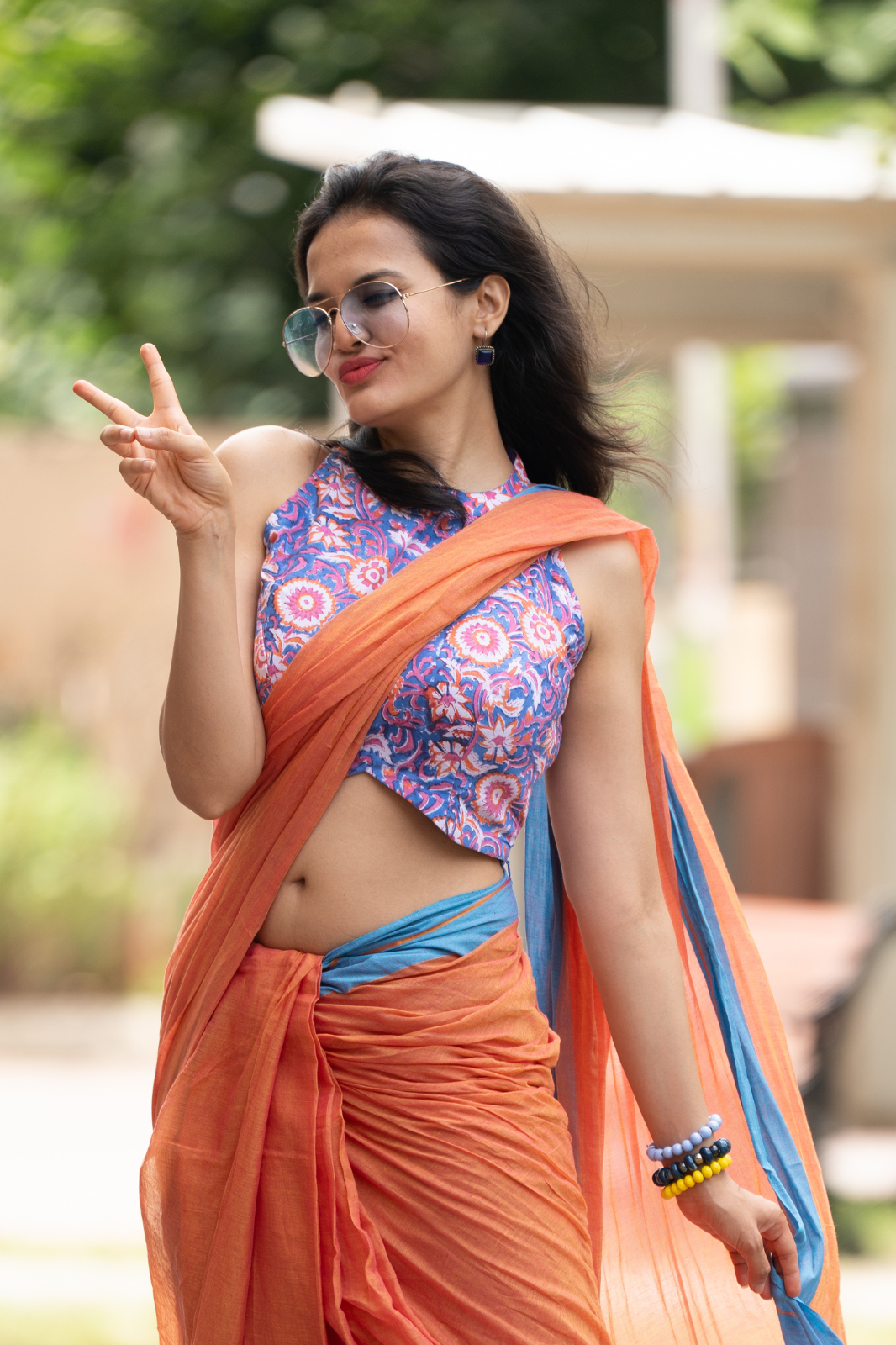 Kesar Vaanam (Mul Mul Cotton Saree)