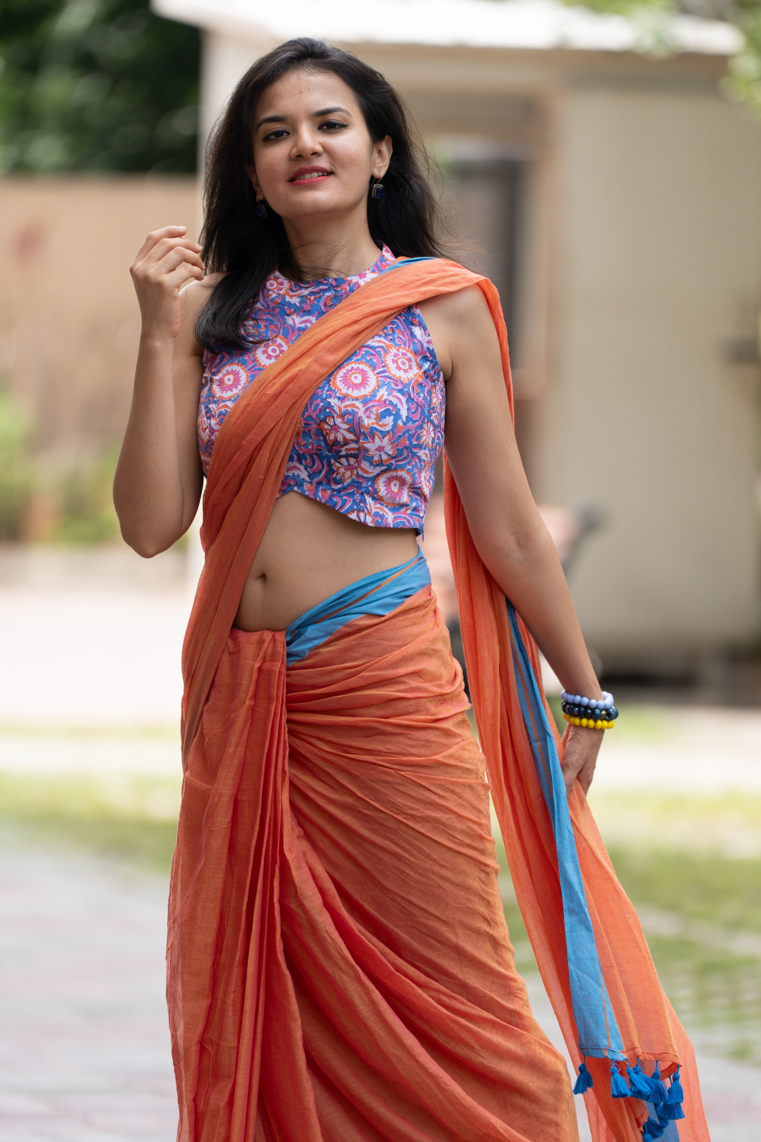 Kesar Vaanam (Mul Mul Cotton Saree)