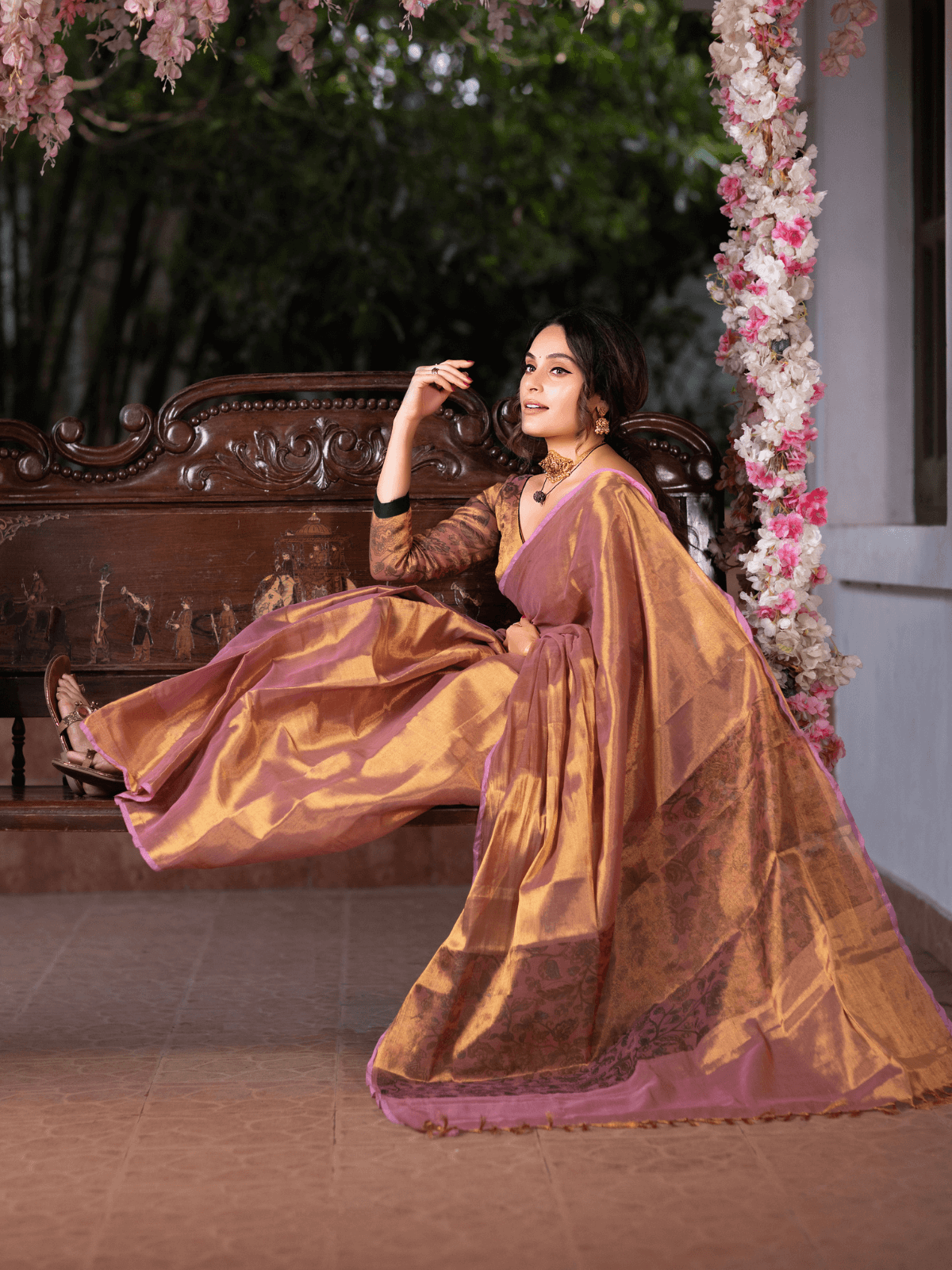 Maharani (Saree + Printed Blouse Piece)
