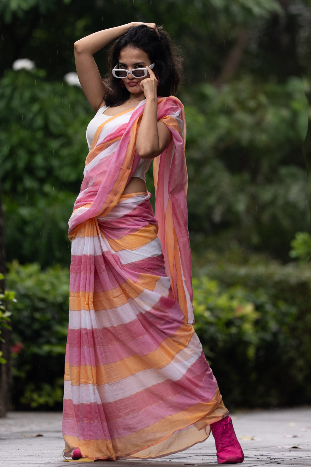 The Sovereign (Mul Mul Cotton Saree)