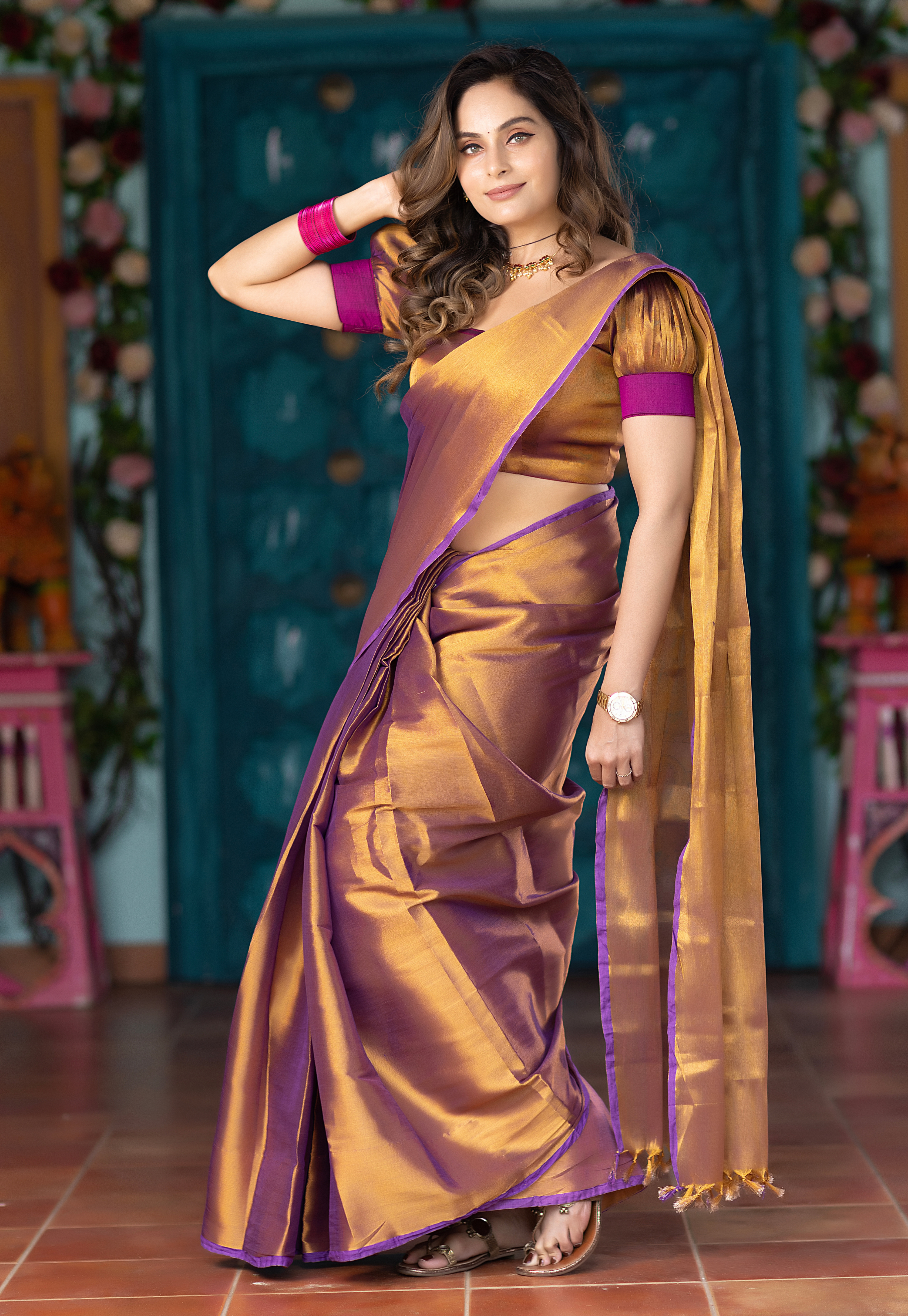 Aishwarya (Saree + Printed Blouse Piece)