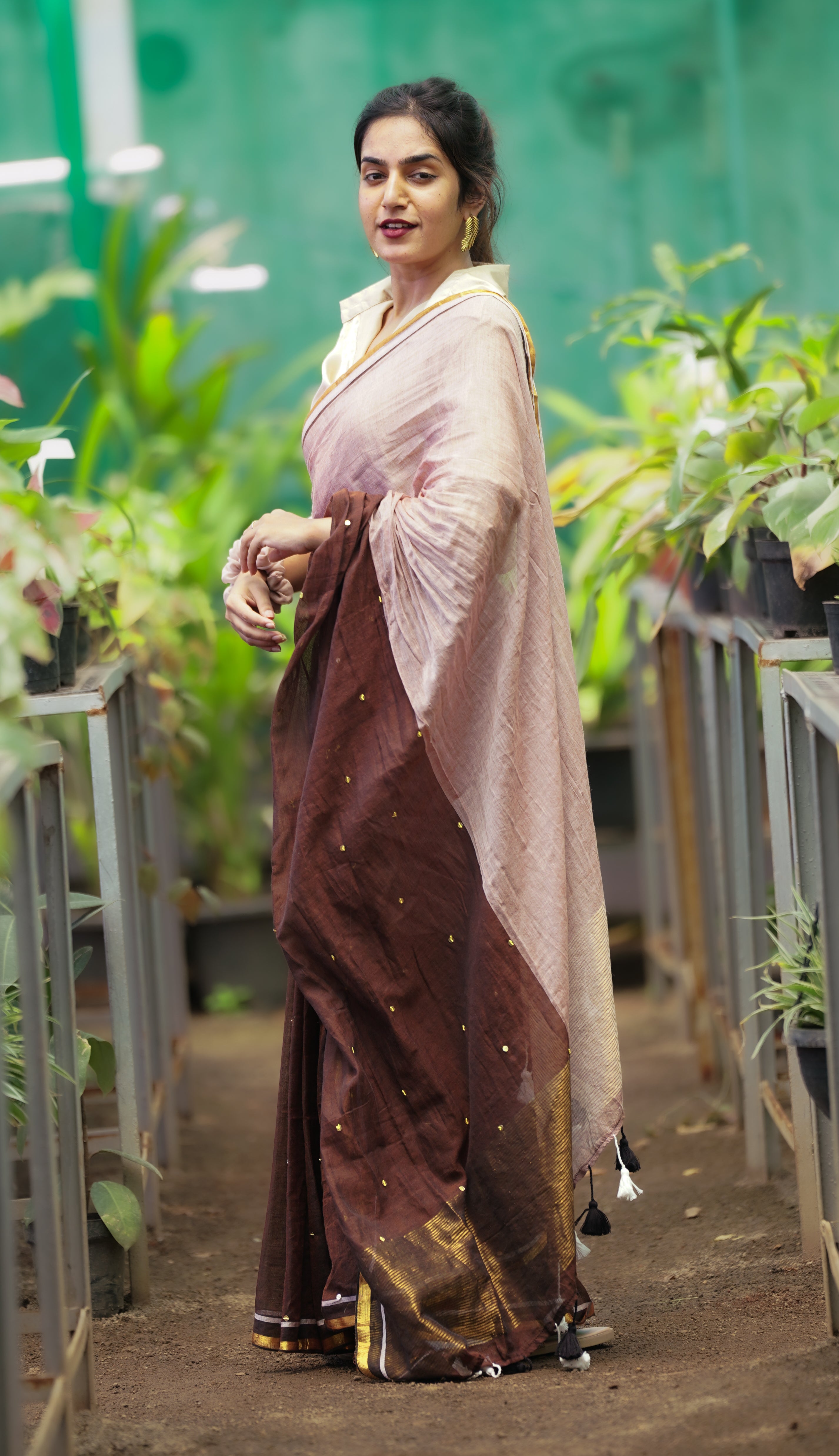 Mridang (Mul Mul Cotton Saree)