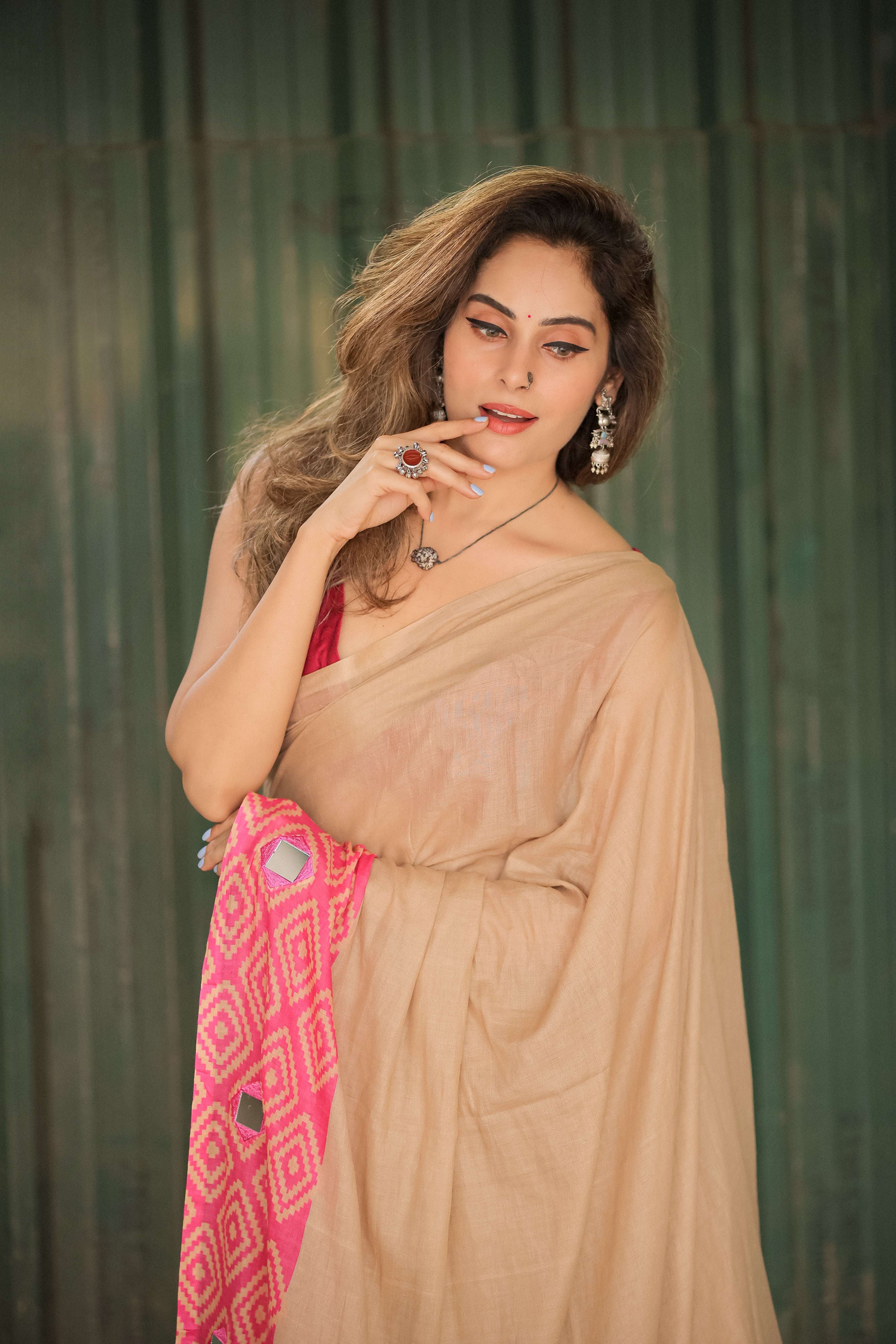 Butterfly Radiance (Mul Mul Printed Sarees)