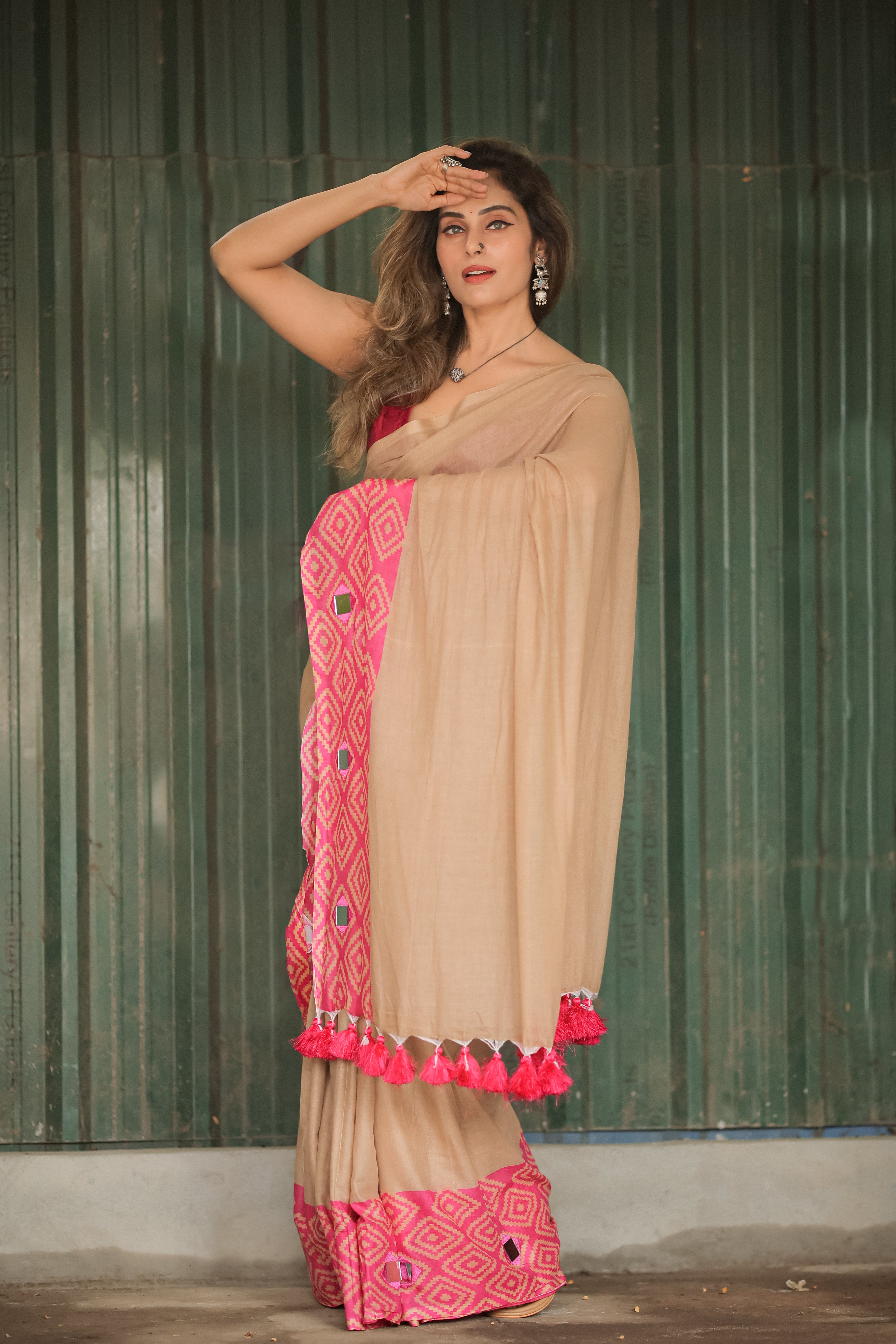 Butterfly Radiance (Mul Mul Printed Sarees)