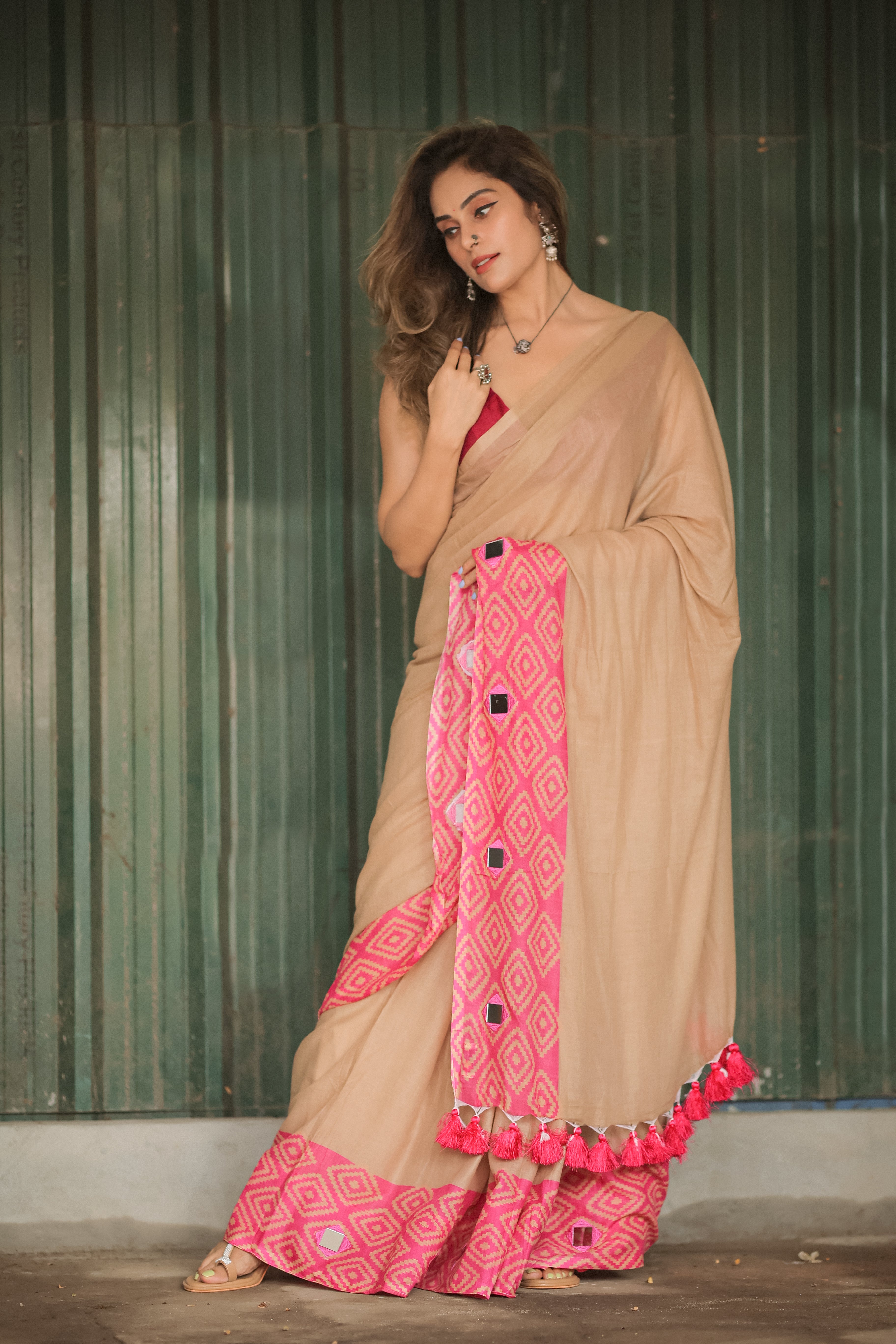 Butterfly Radiance (Mul Mul Printed Sarees)