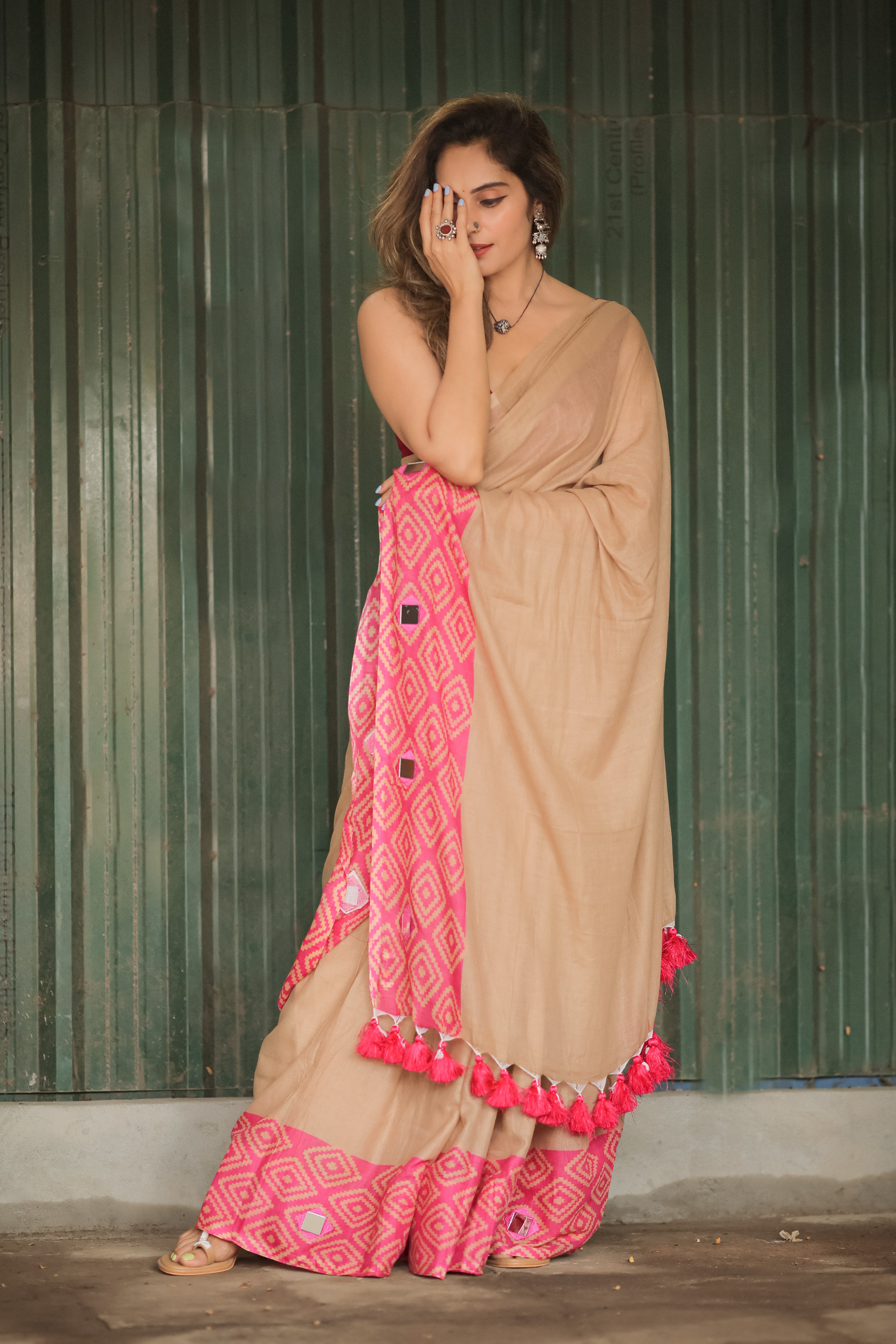 Butterfly Radiance (Mul Mul Printed Sarees)