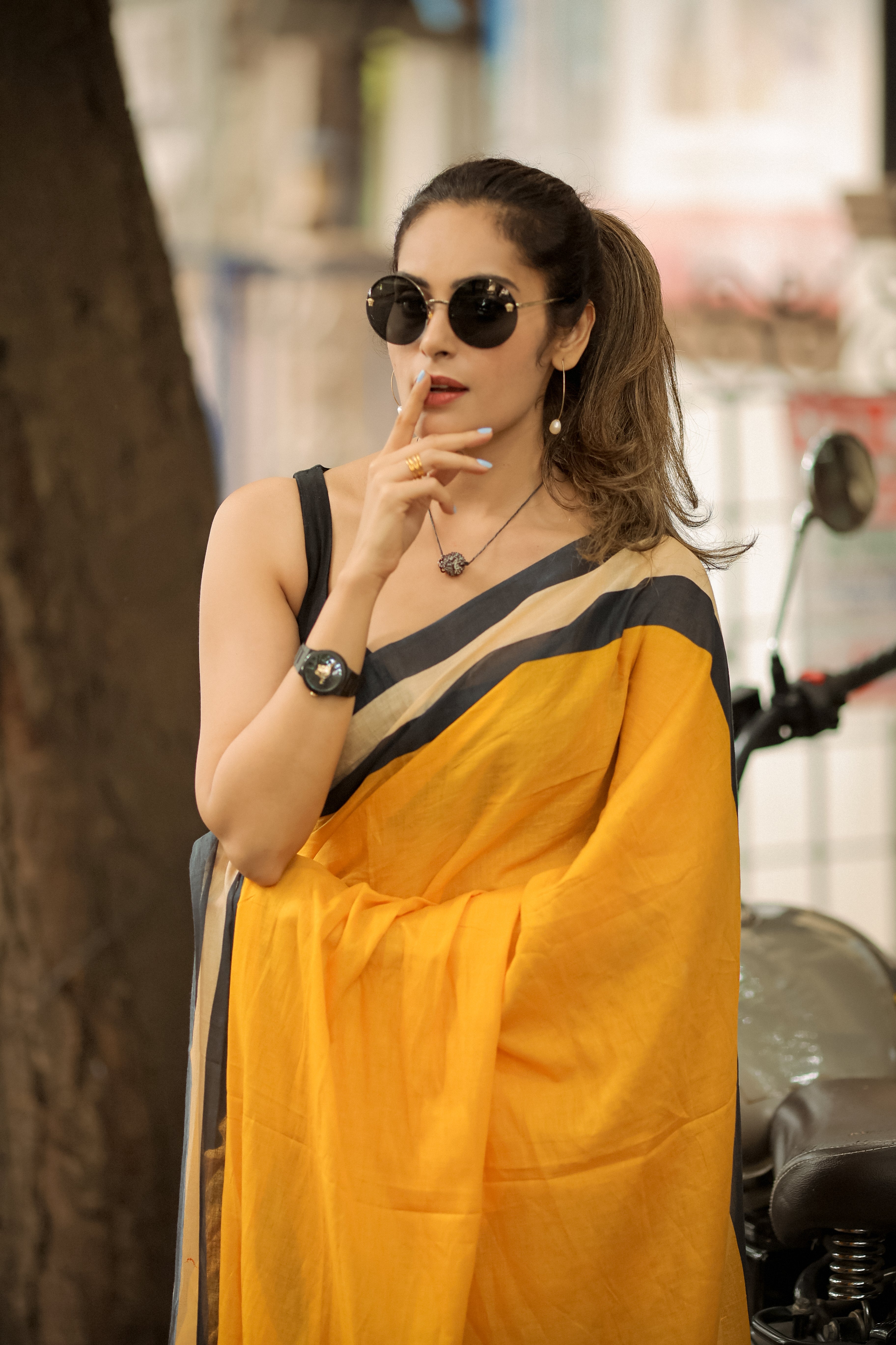 Butterfly Bliss (Mul Mul Printed Sarees)