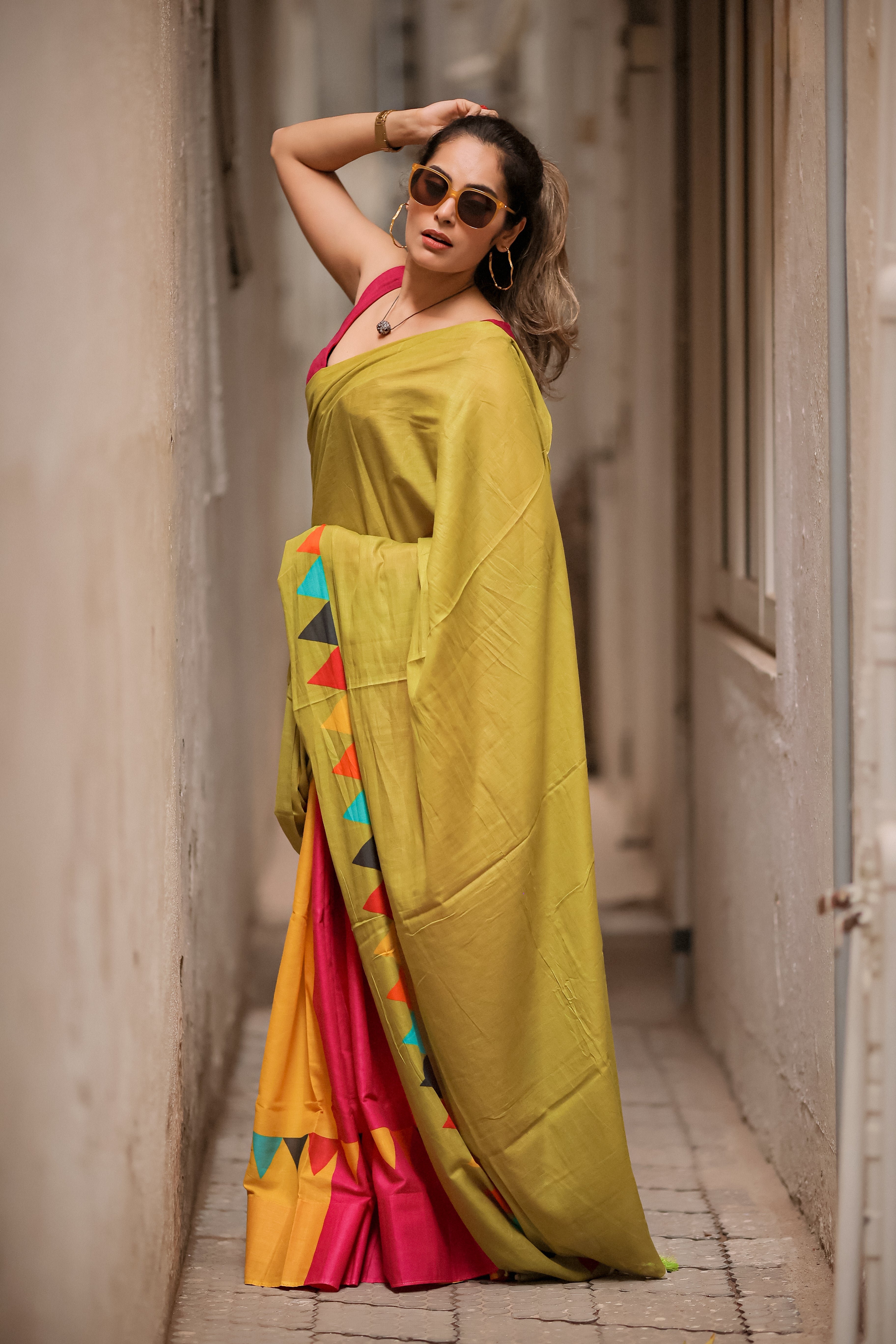 Garden Butterfly (Mul Mul Printed Sarees)