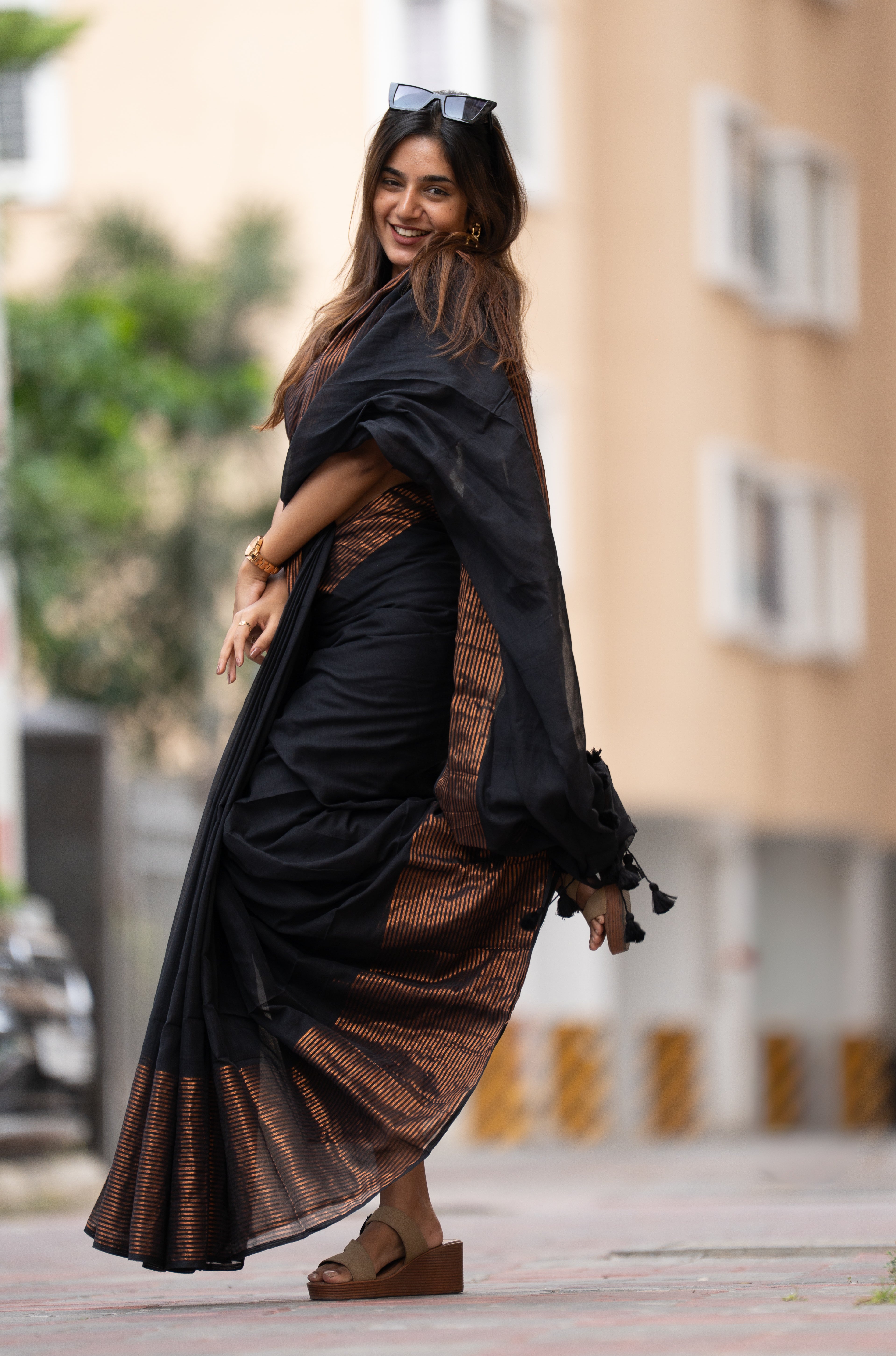 Raathrani (Mul Mul Cotton Saree)