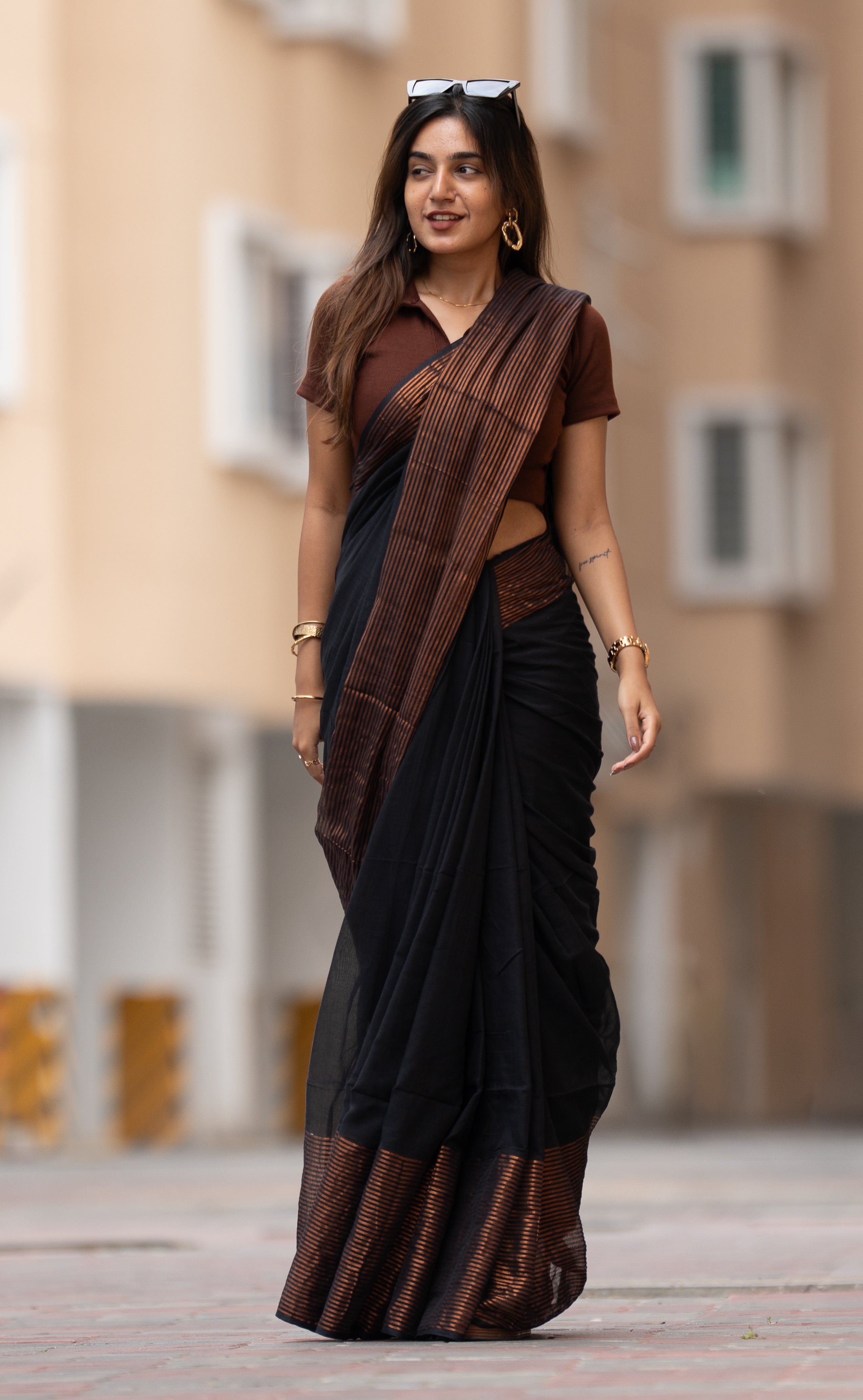 Raathrani (Mul Mul Cotton Saree)