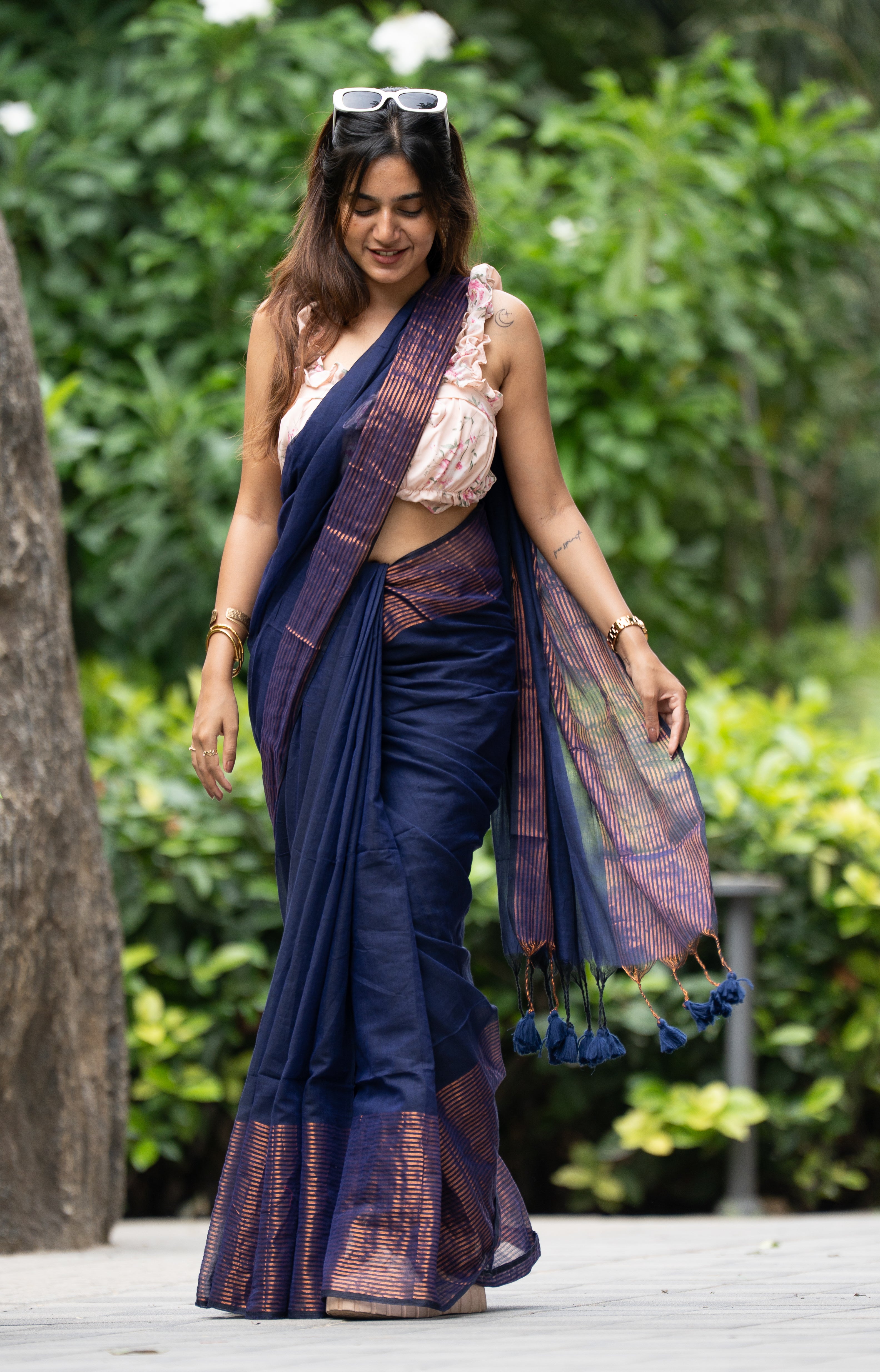 Indraneel (Mul Mul Cotton Saree)