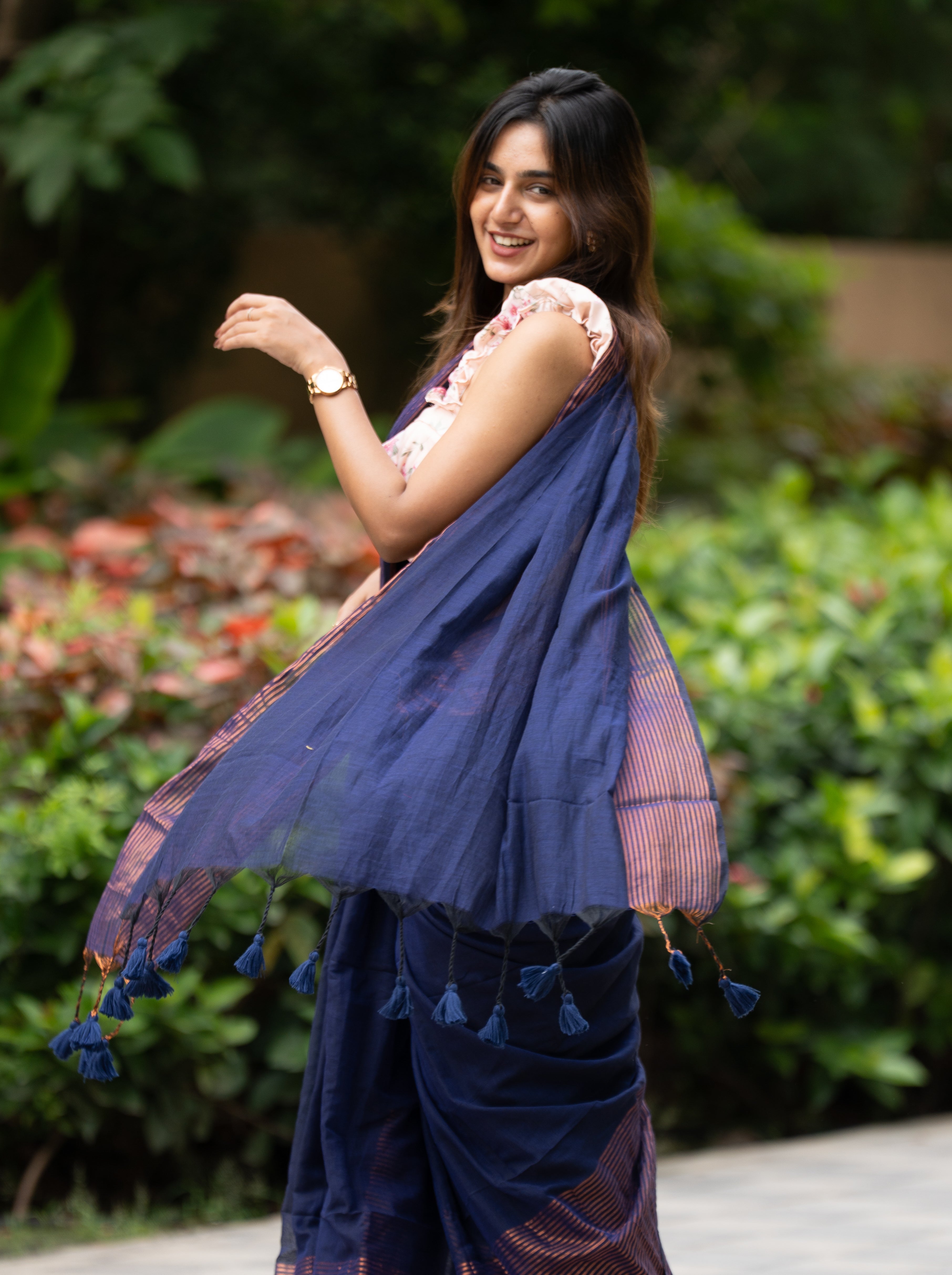 Indraneel (Mul Mul Cotton Saree)