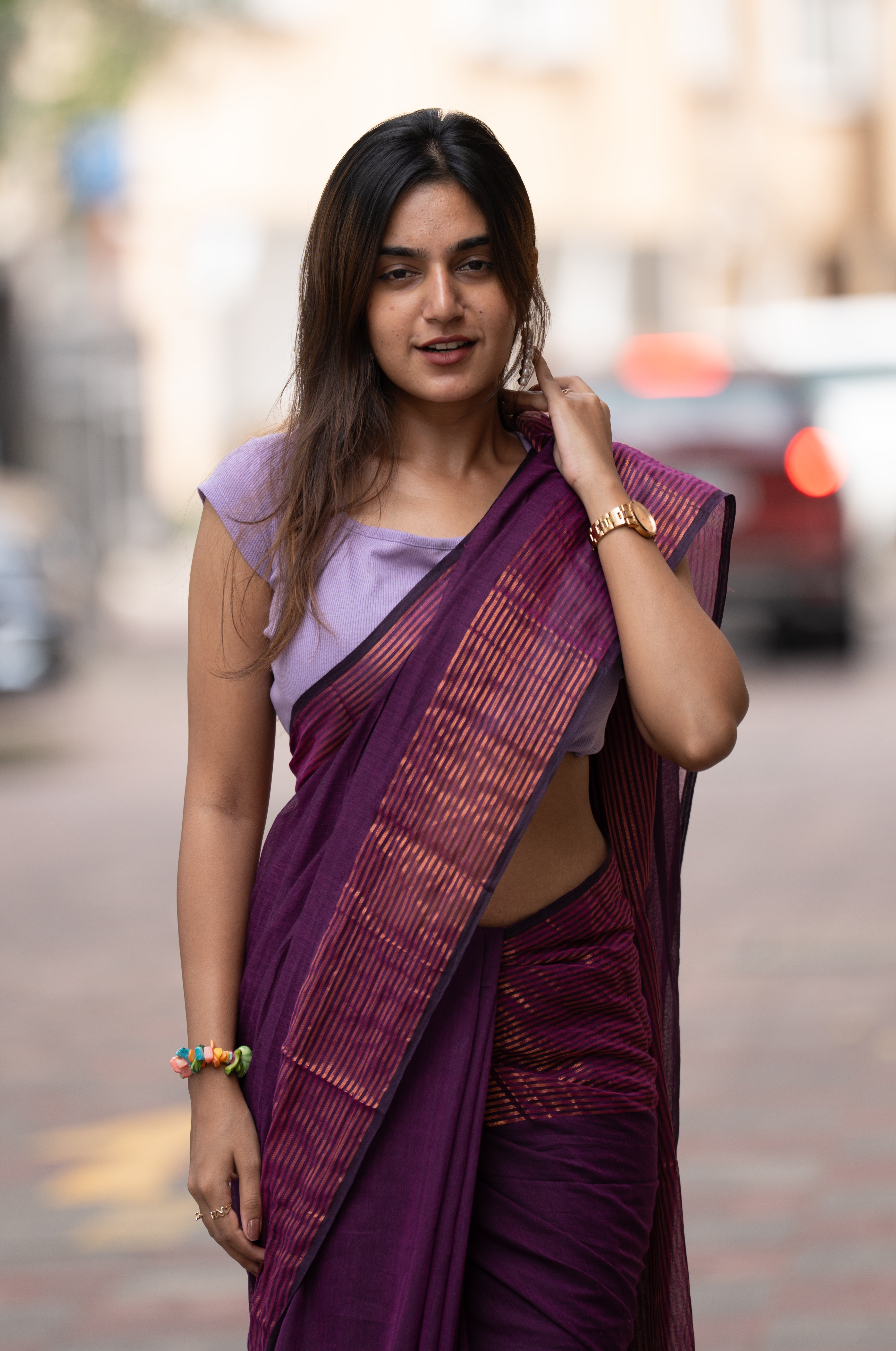 JamuniJalwa (Mul Mul Cotton Saree)