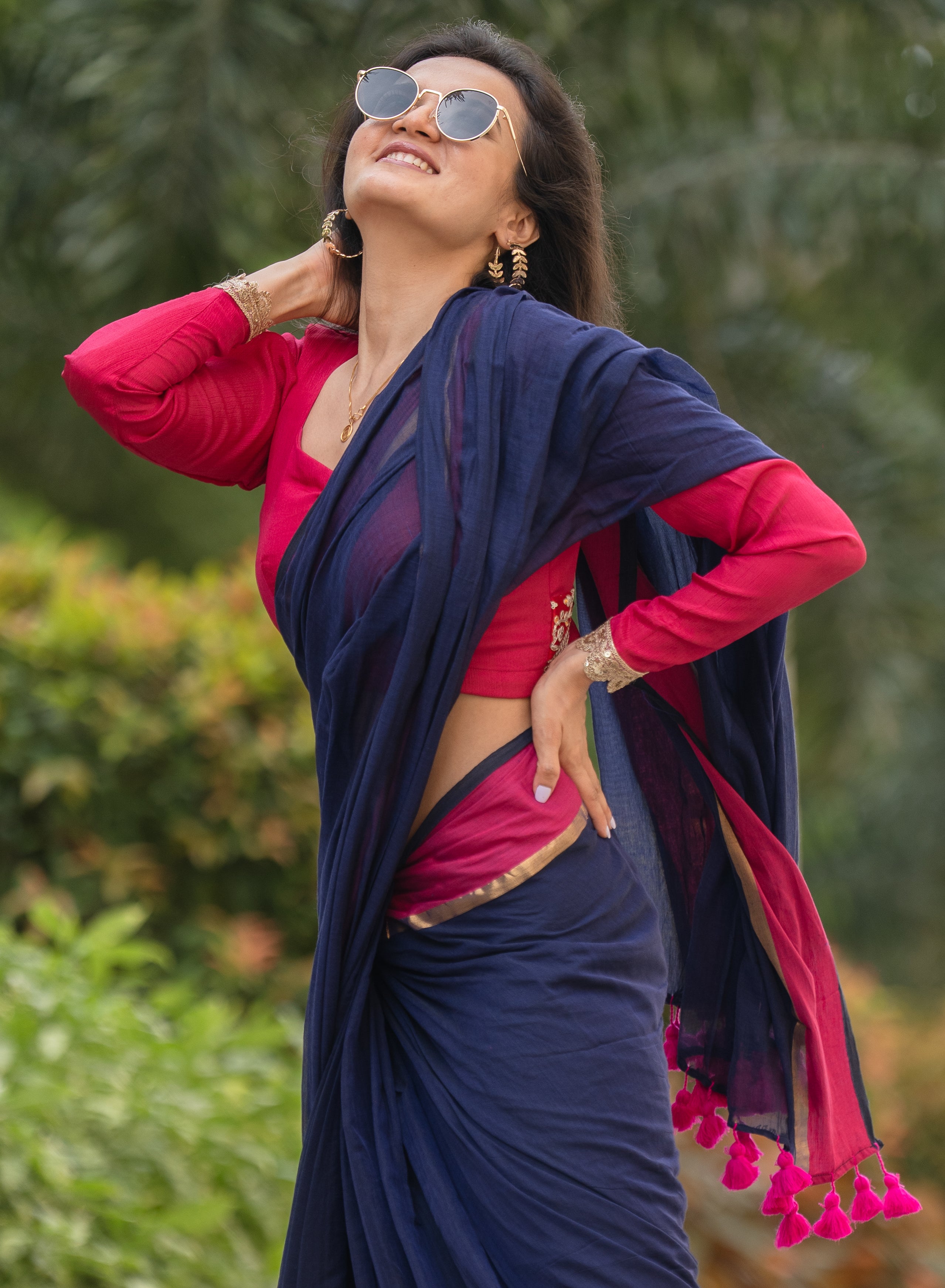 Neelkamal (Mul Mul Cotton Saree)