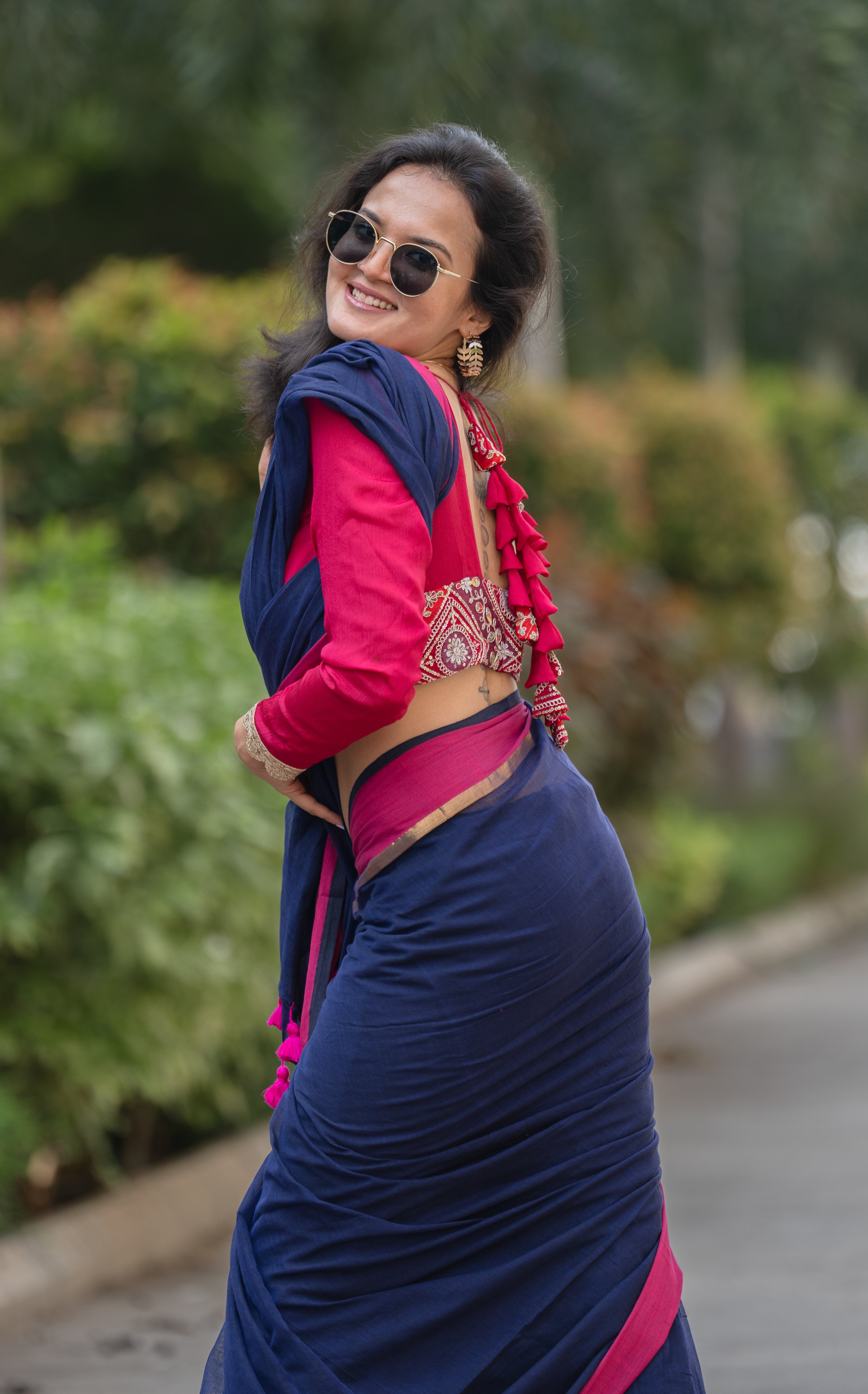 Neelkamal (Mul Mul Cotton Saree)