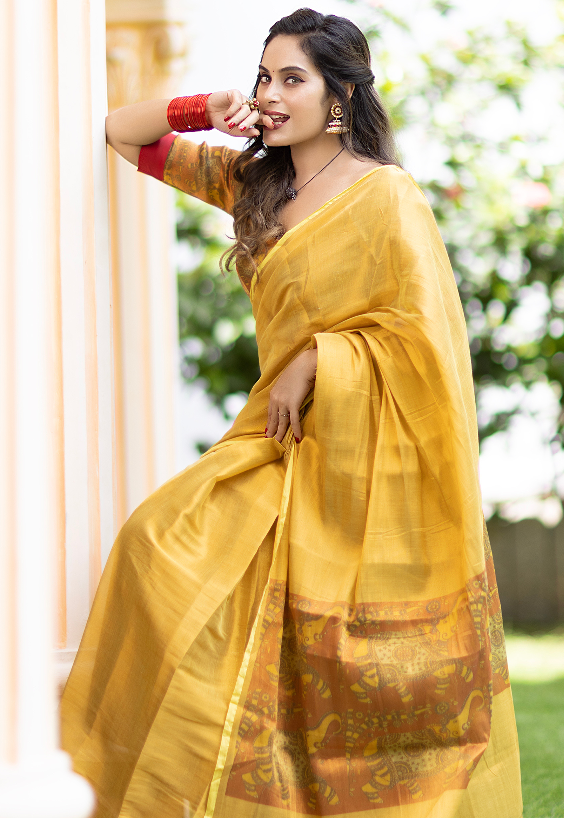 Varanya (Saree + Printed Blouse Piece)
