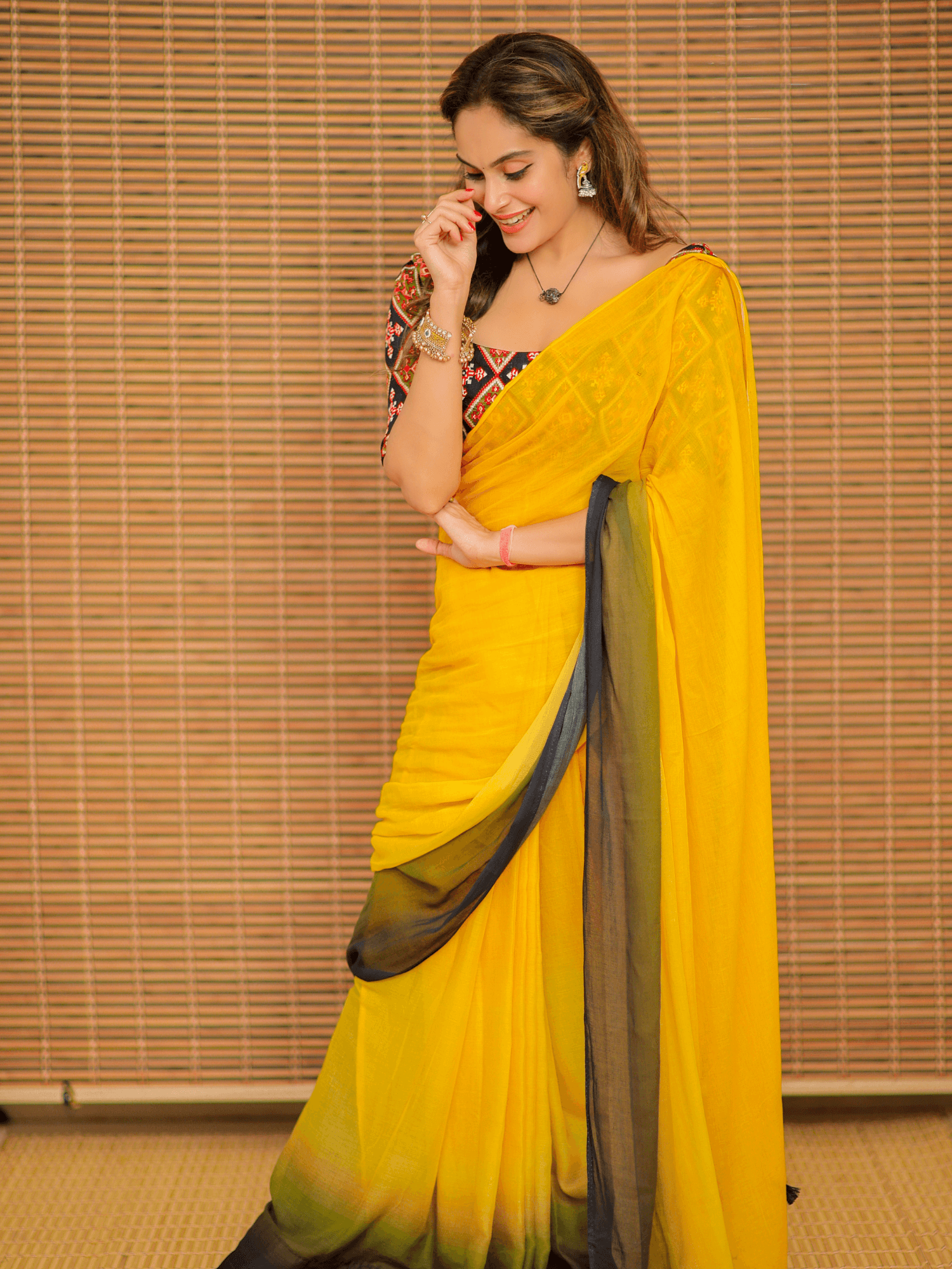 Marigold (Pure Mul Cotton Saree)