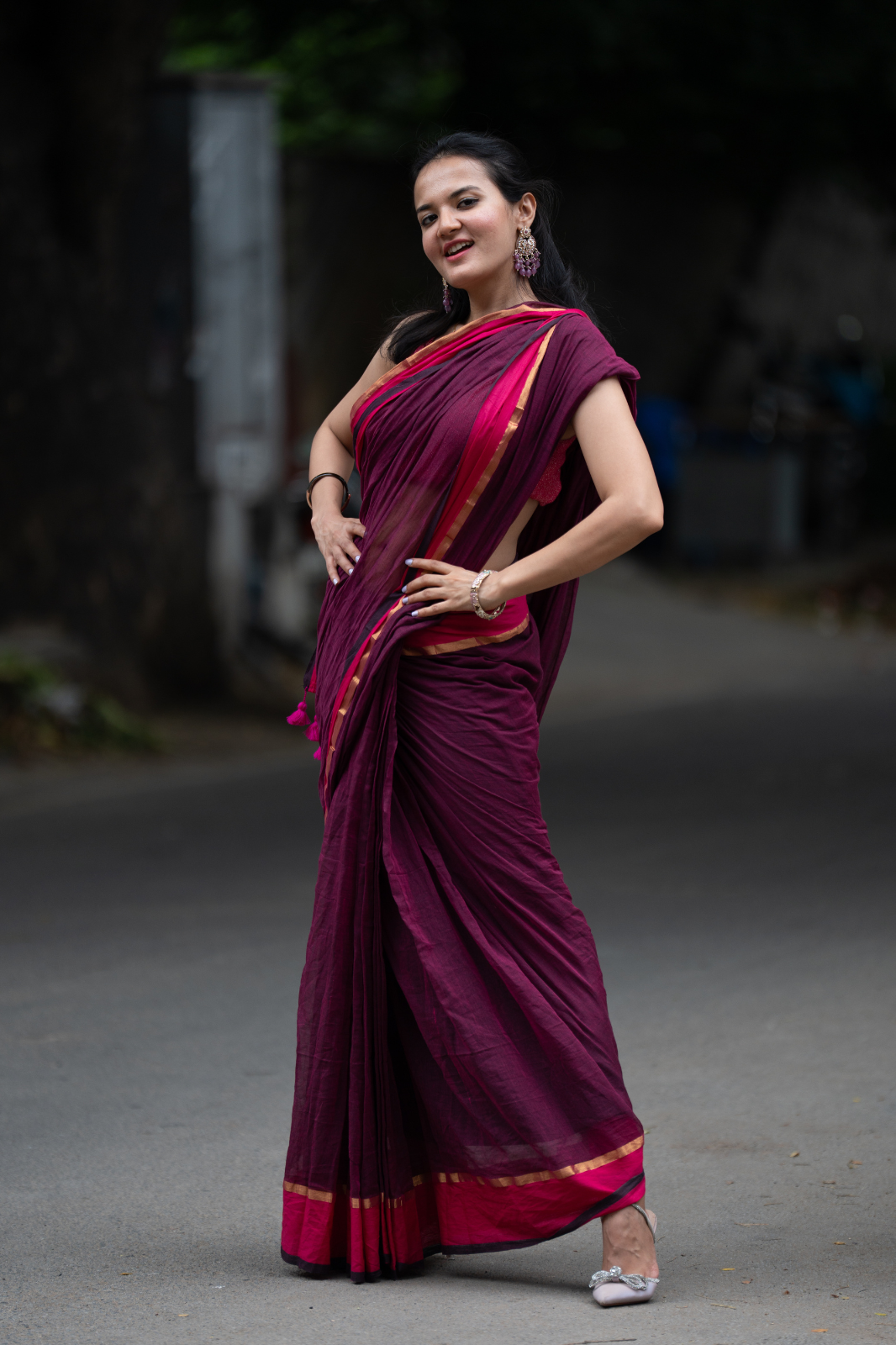 Mehroonika (Mul Mul Cotton Saree)