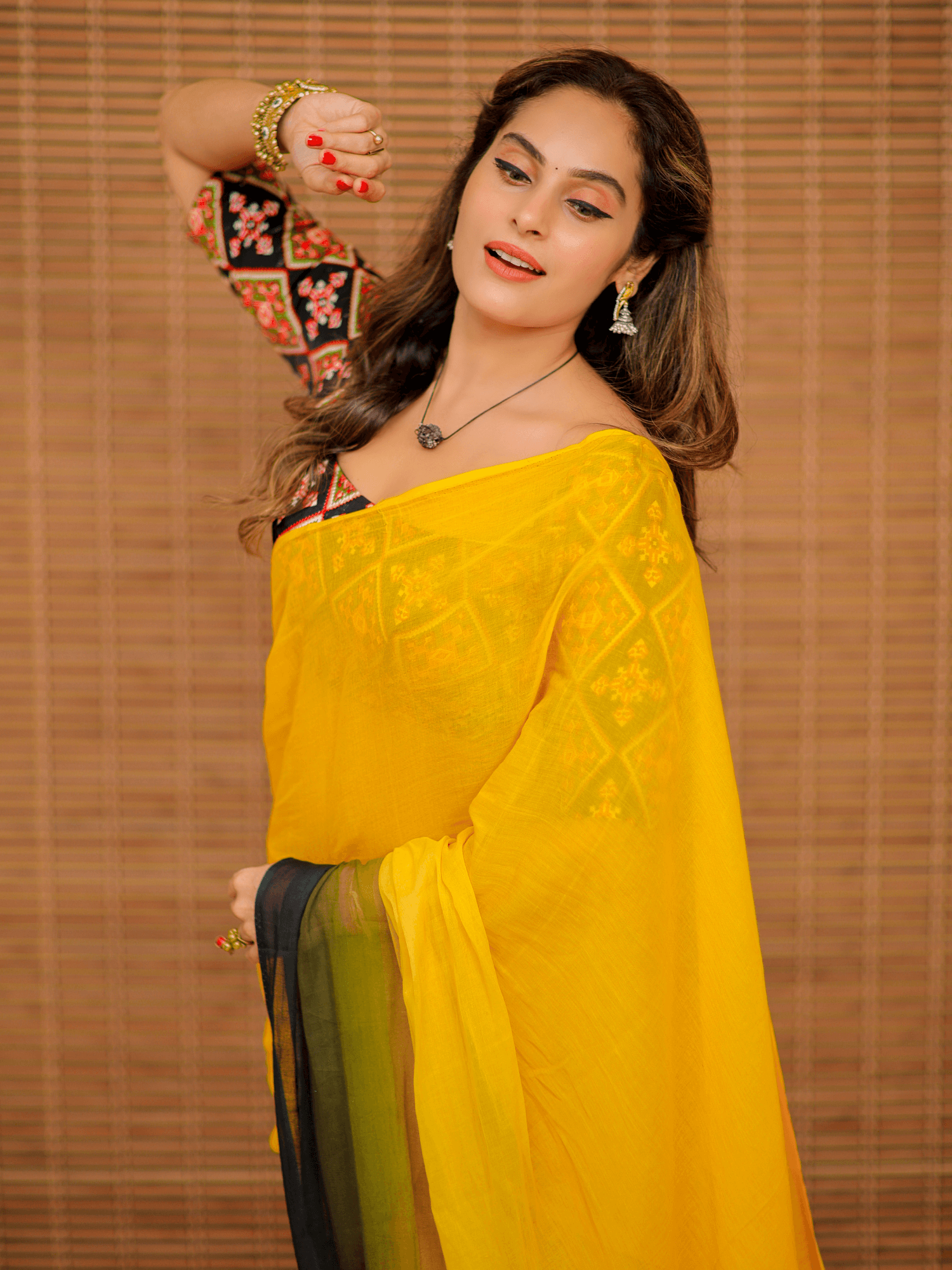 Marigold (Pure Mul Cotton Saree)