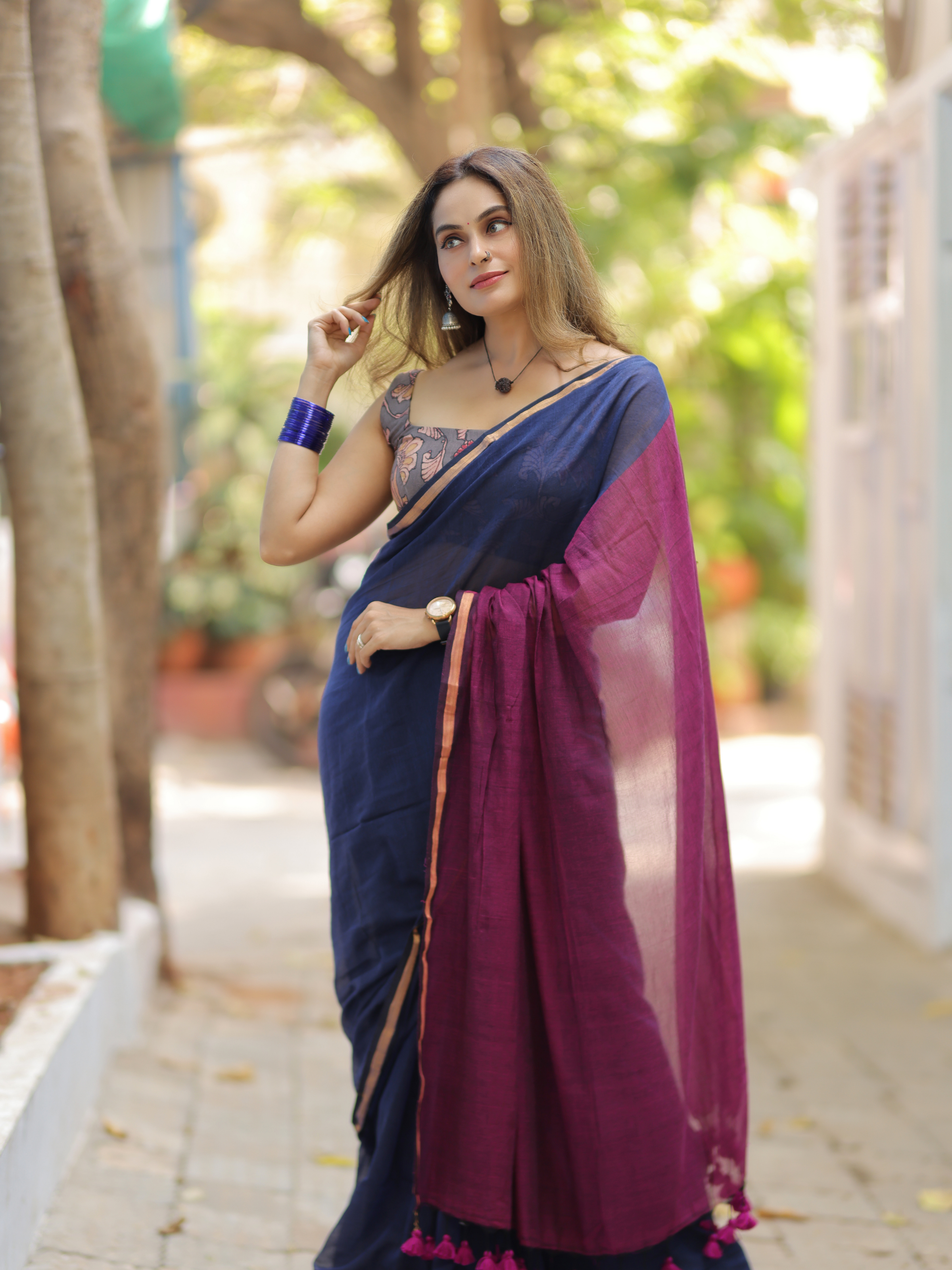 Festive Friday (Pure Mul Cotton Saree)