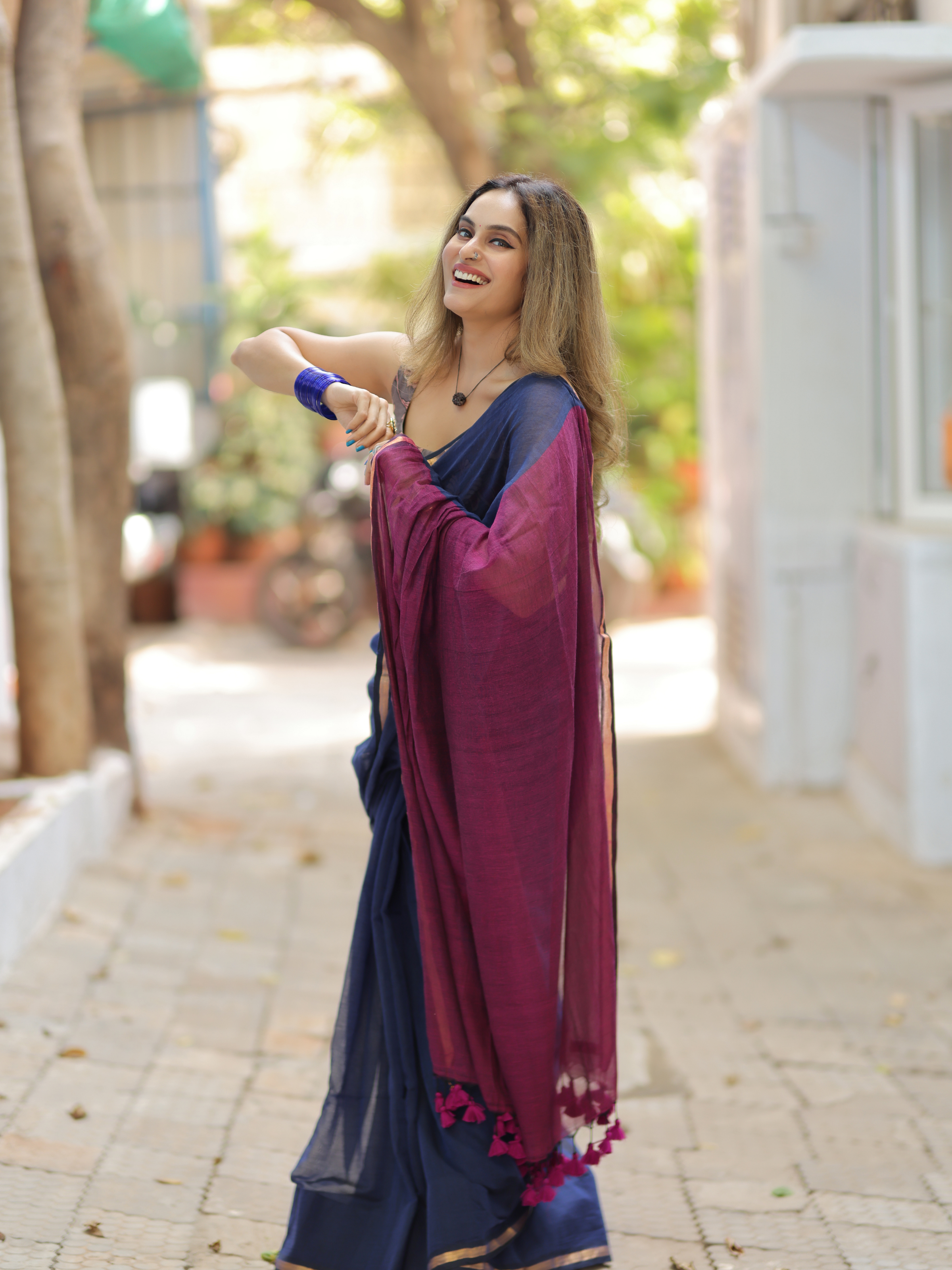 Festive Friday (Pure Mul Cotton Saree)