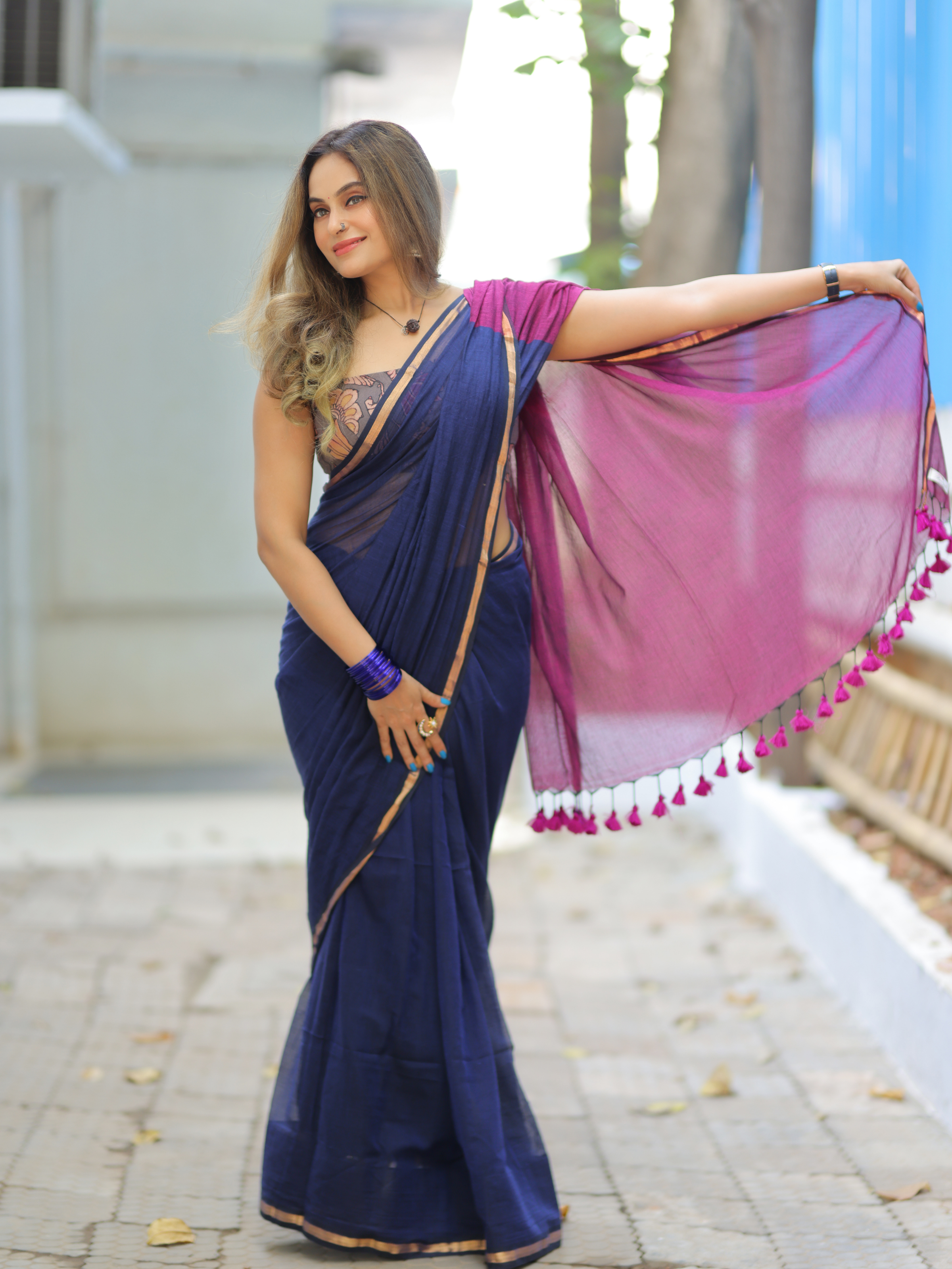 Festive Friday (Pure Mul Cotton Saree)