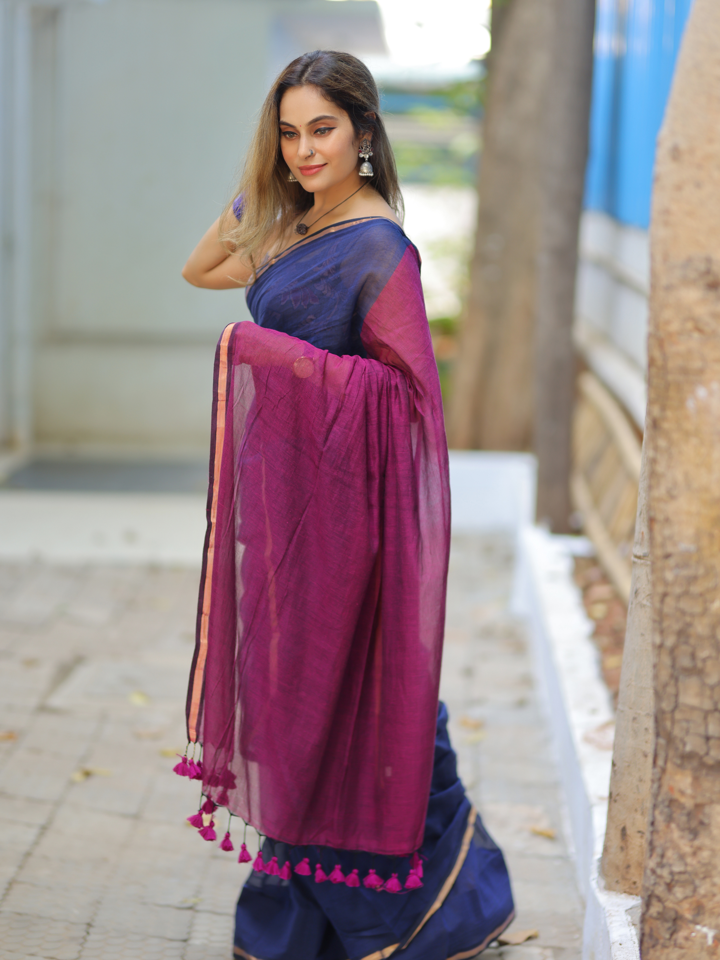 Festive Friday (Pure Mul Cotton Saree)