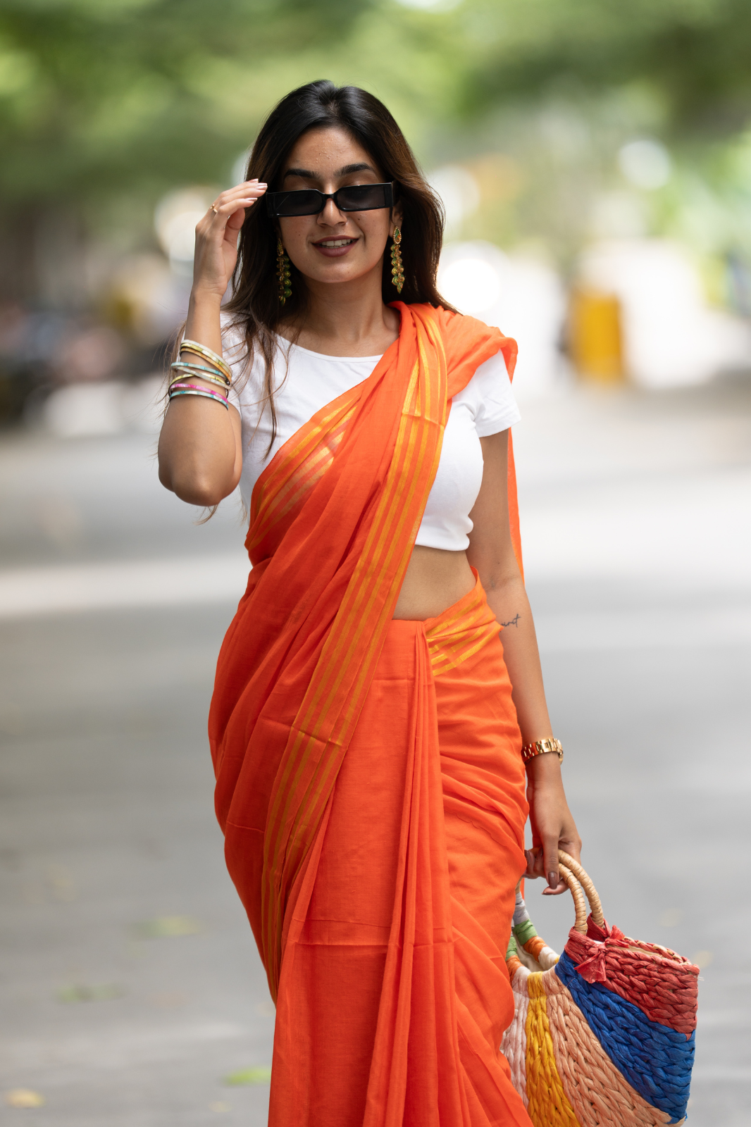 Suryarekha (Mul Mul Cotton Saree)