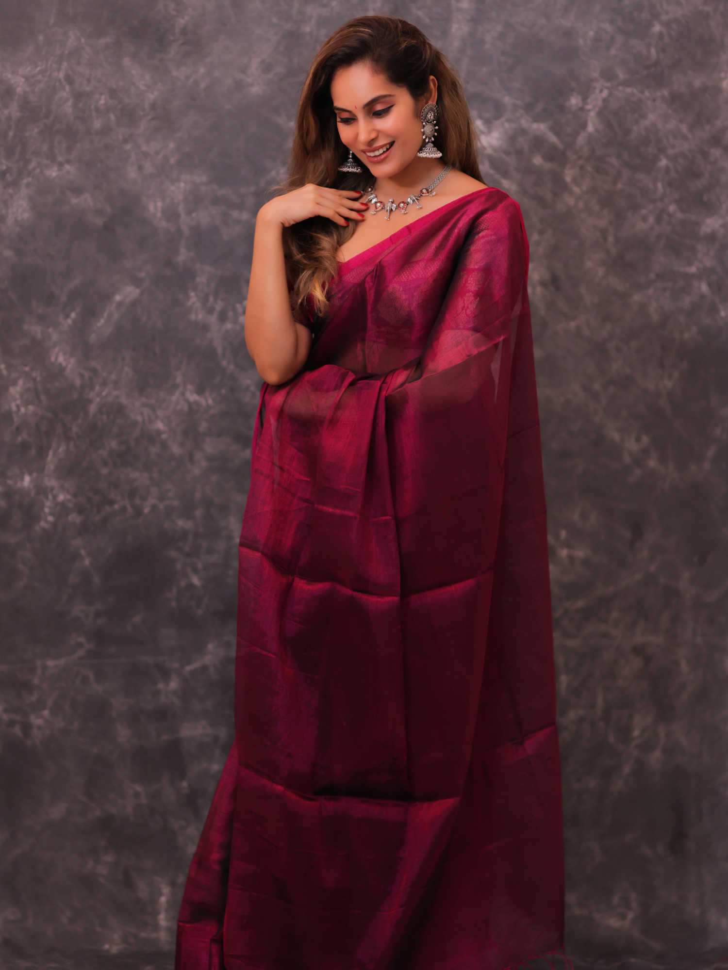 Swarna Shakti (Tissue Mul Saree)