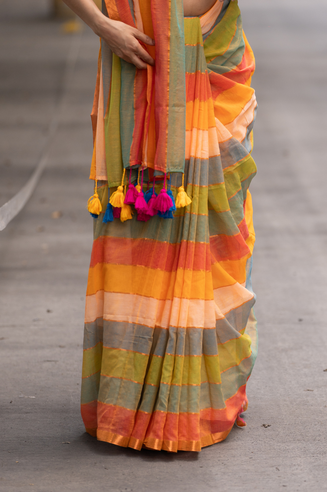 The Visionary  (Mul Mul Cotton Saree)