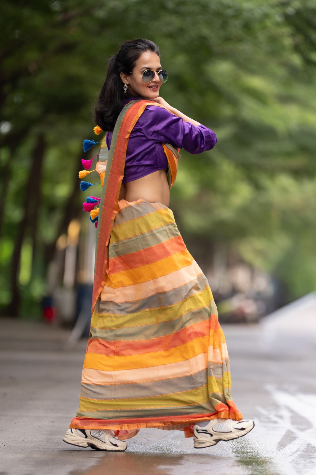 The Visionary  (Mul Mul Cotton Saree)