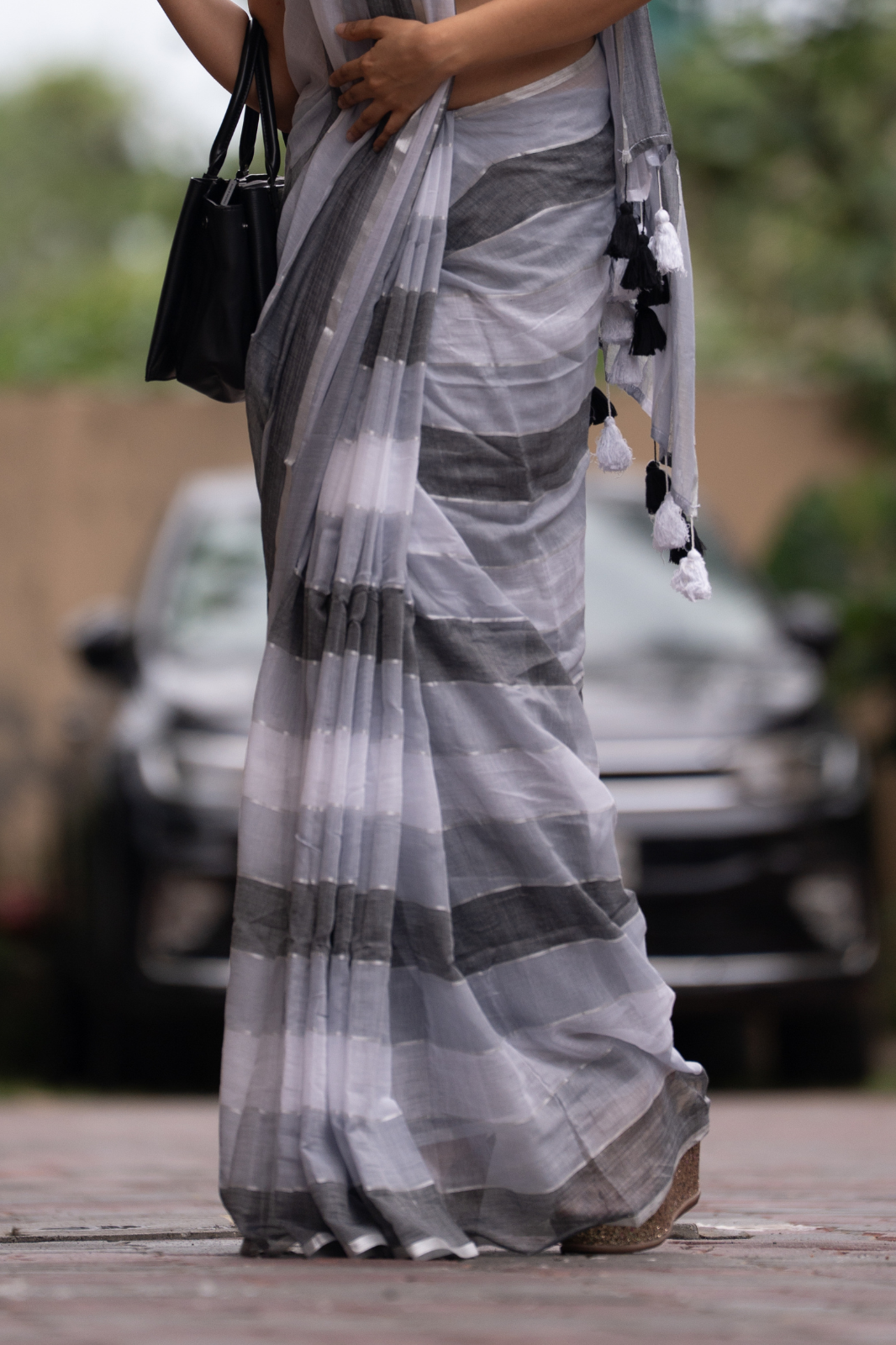 The Architect (Mul Mul Cotton Saree)