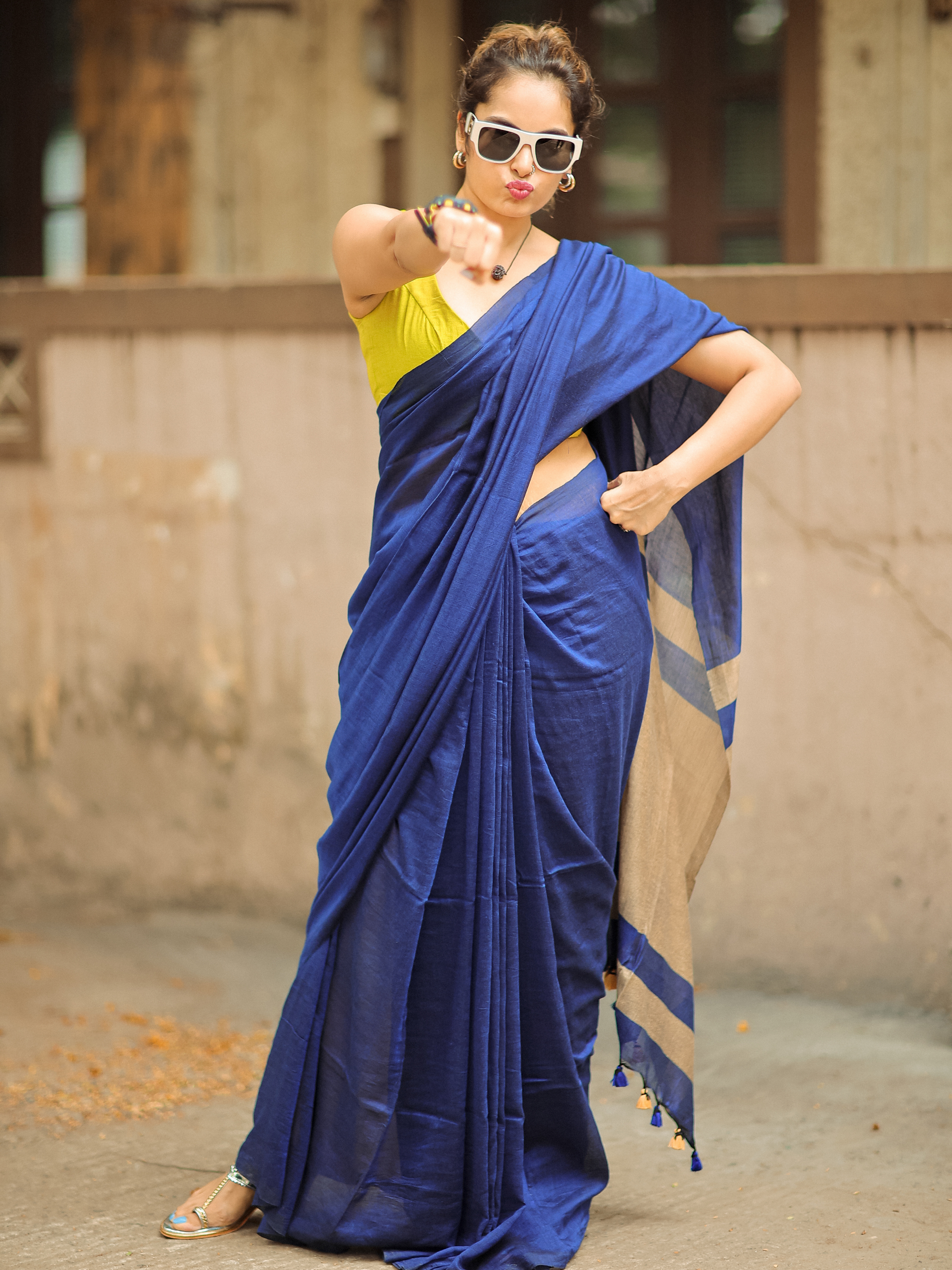 Peacock's Pride (Soft Cotton Saree)