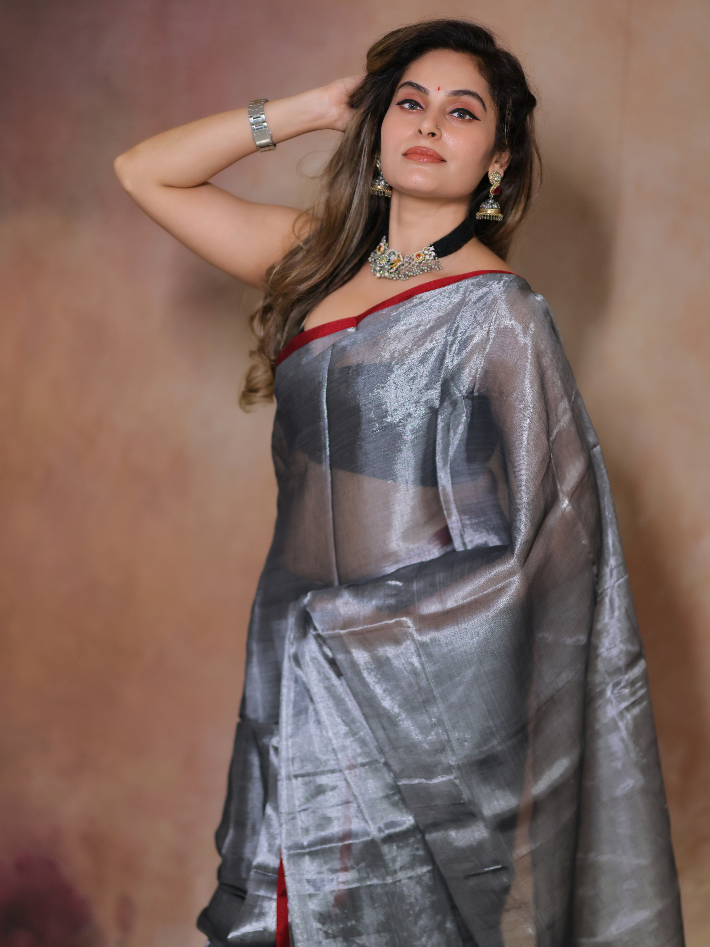 Swarna Bhasma (Tissue Mul Saree)